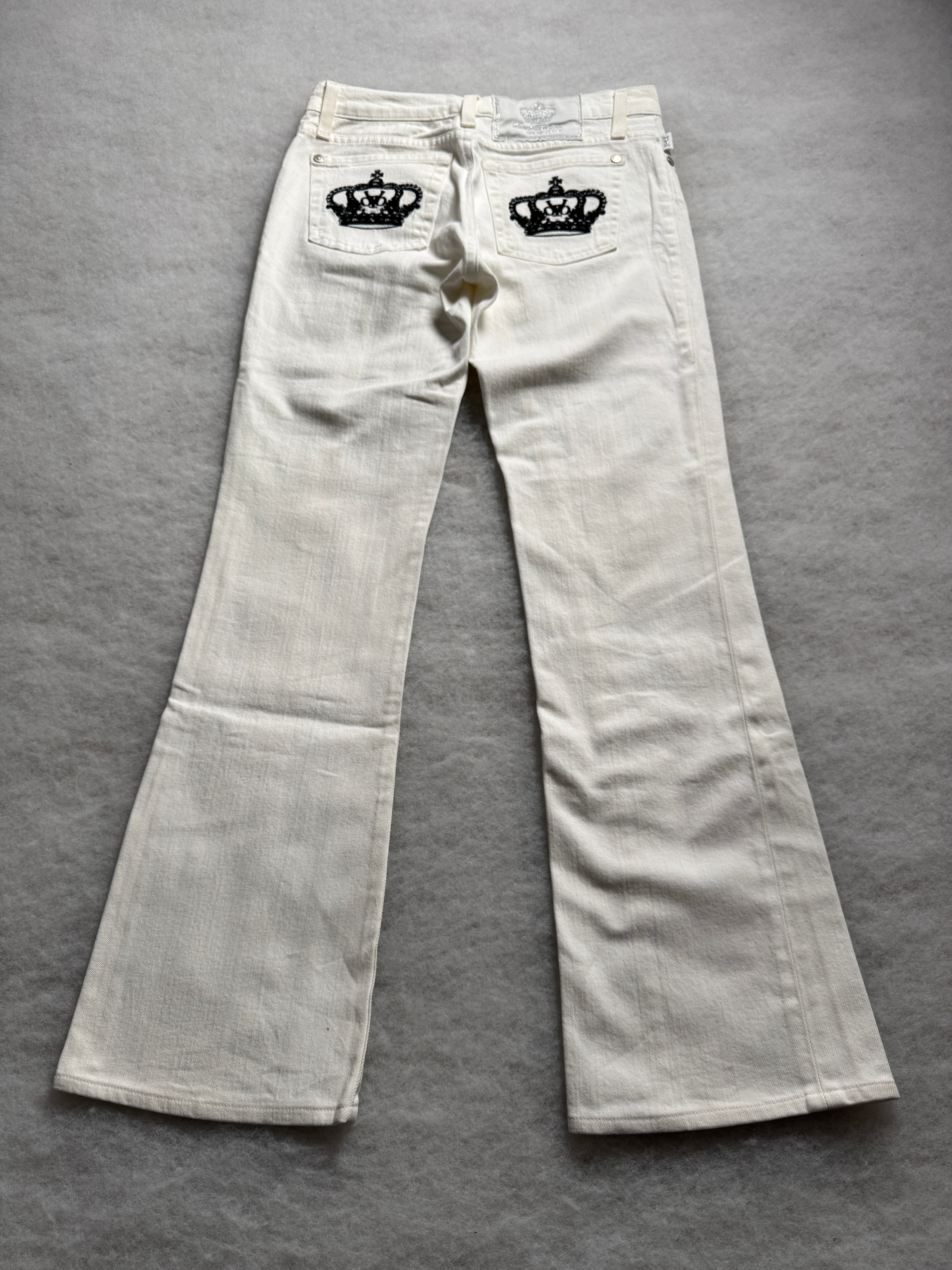 Victoria Beckham Boot Cut Low Waist Jeans 28