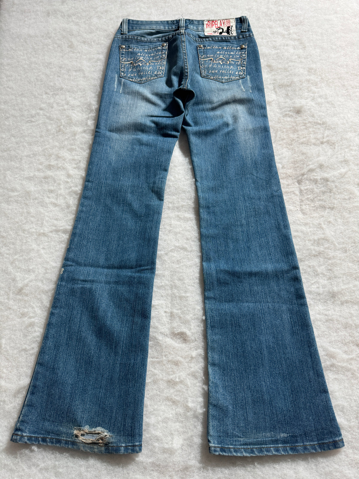 Replay Boot Cut Low Waist Jeans Blau, Foto 2 von 4