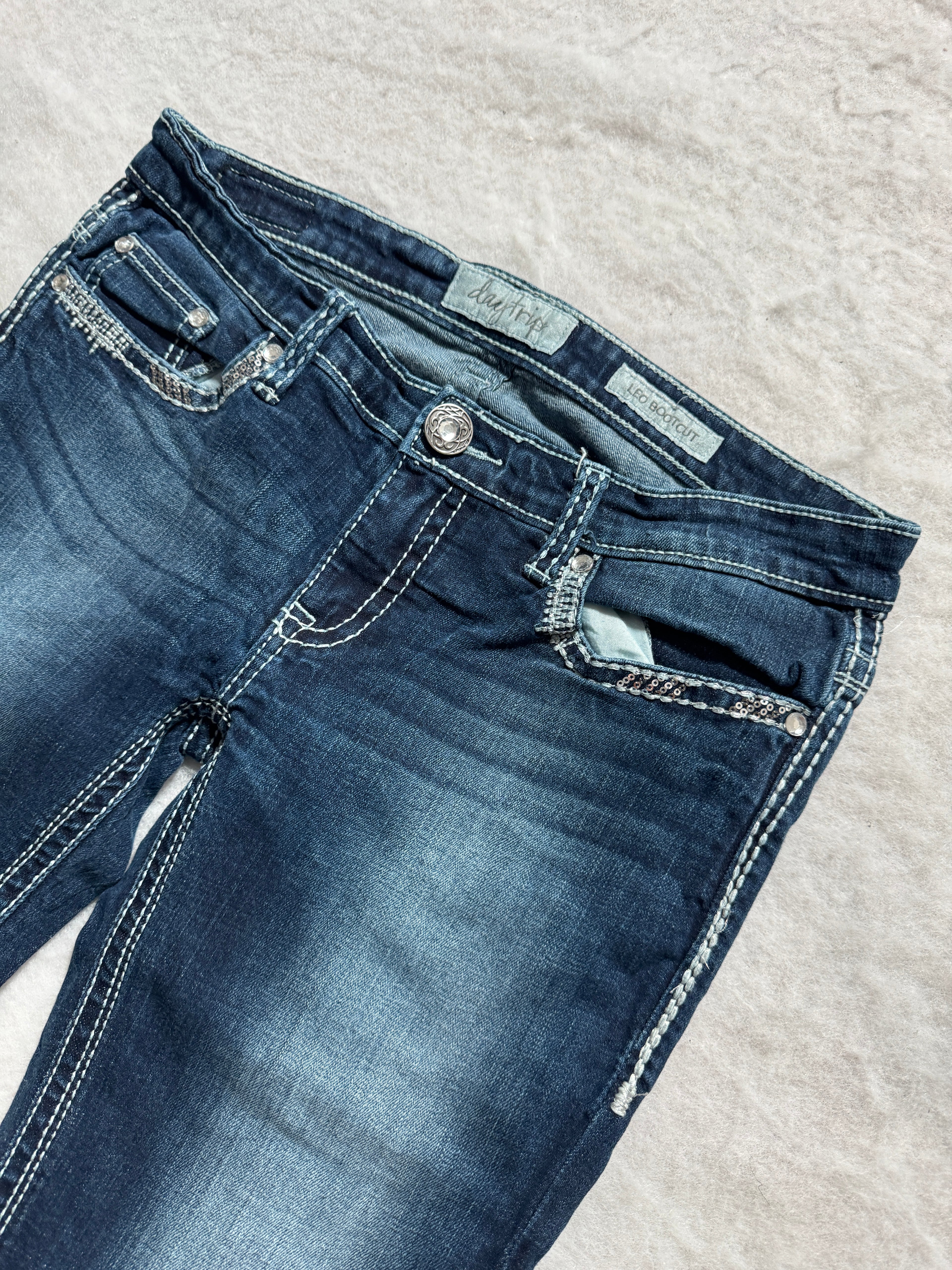 Boot Cut Low Waist Jeans