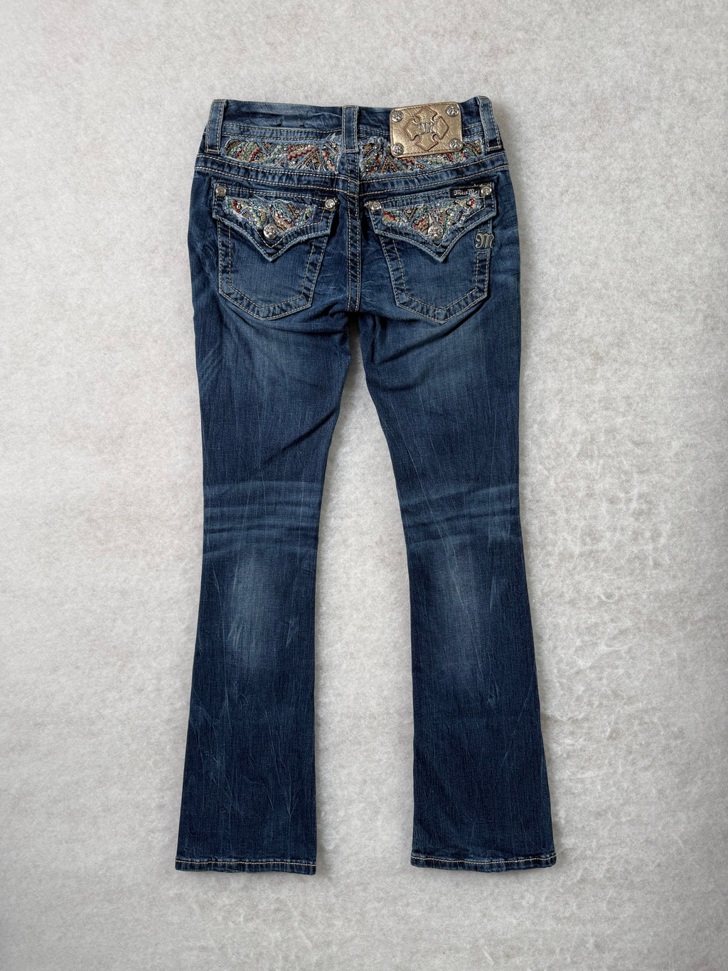 Miss Me Boot Cut Low Waist Jeans 25