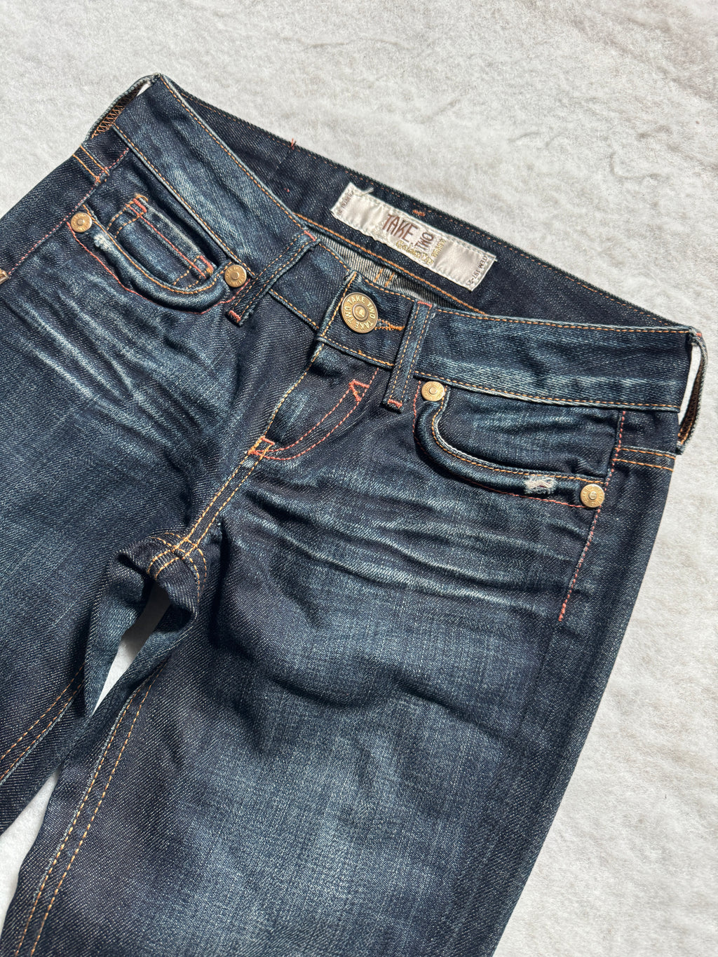Take Two Boot Cut Low Waist Jeans