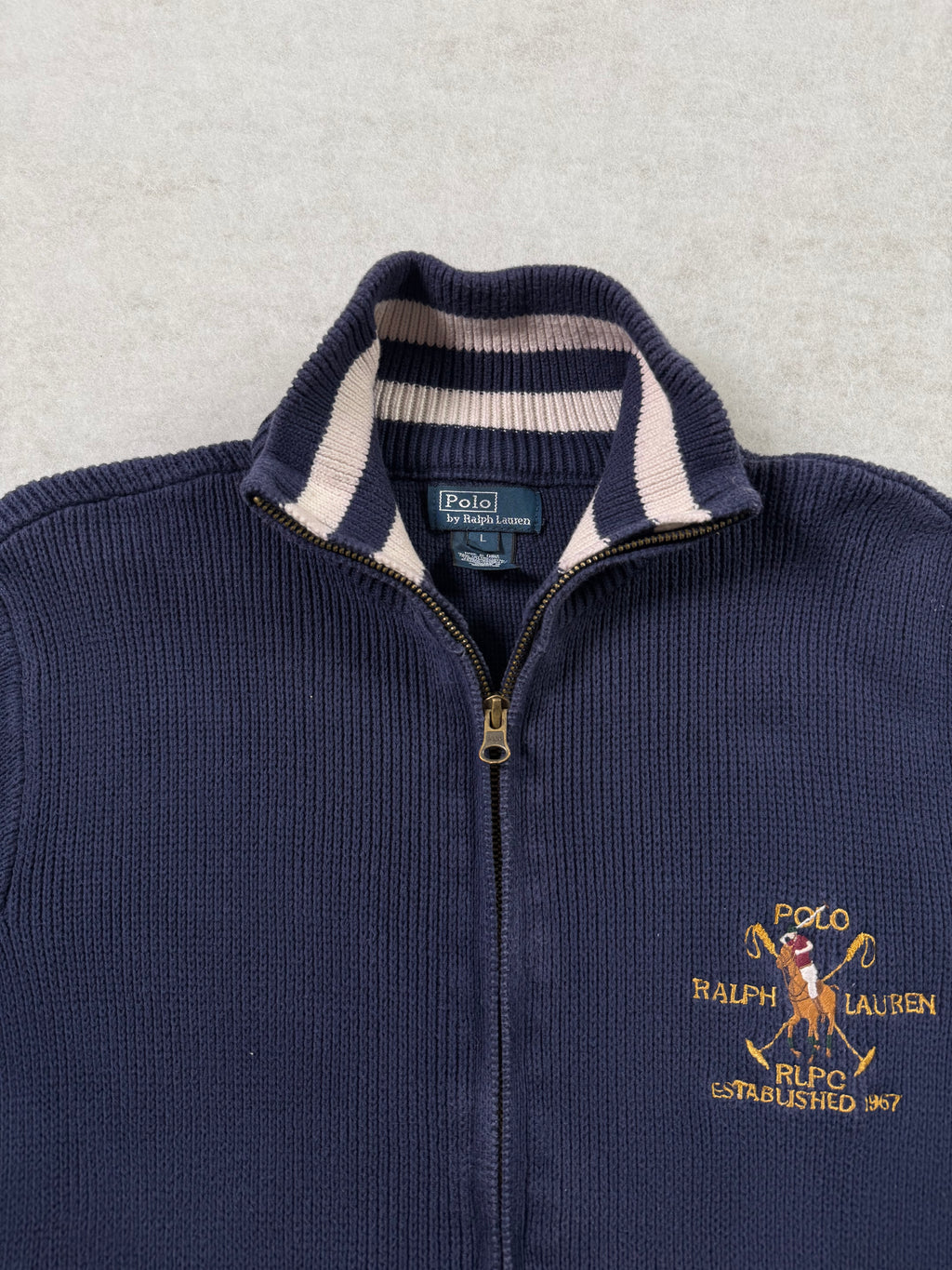 Ralph Lauren Reißverschluss Strickpullover