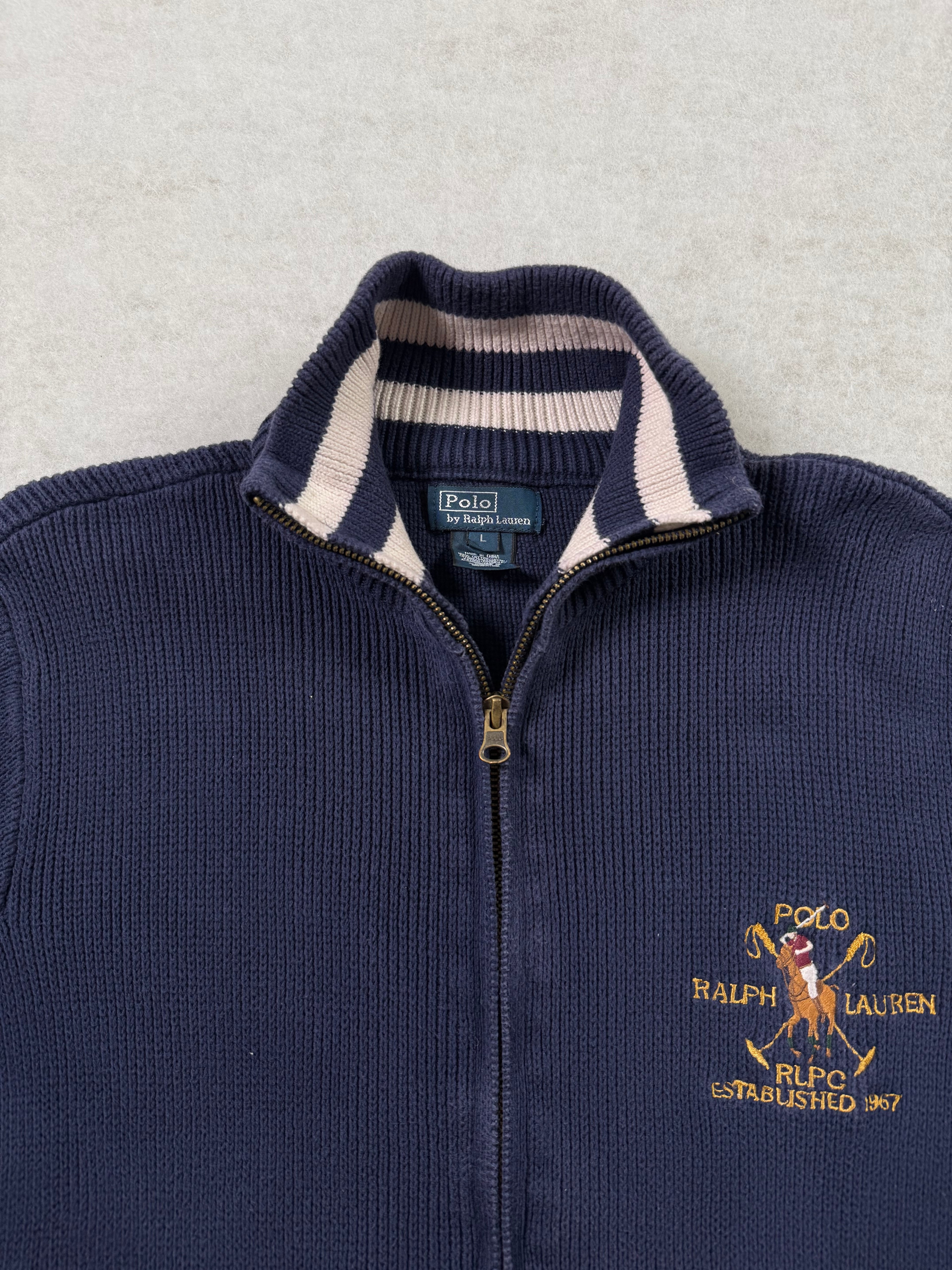 Ralph Lauren Reißverschluss Strickpullover