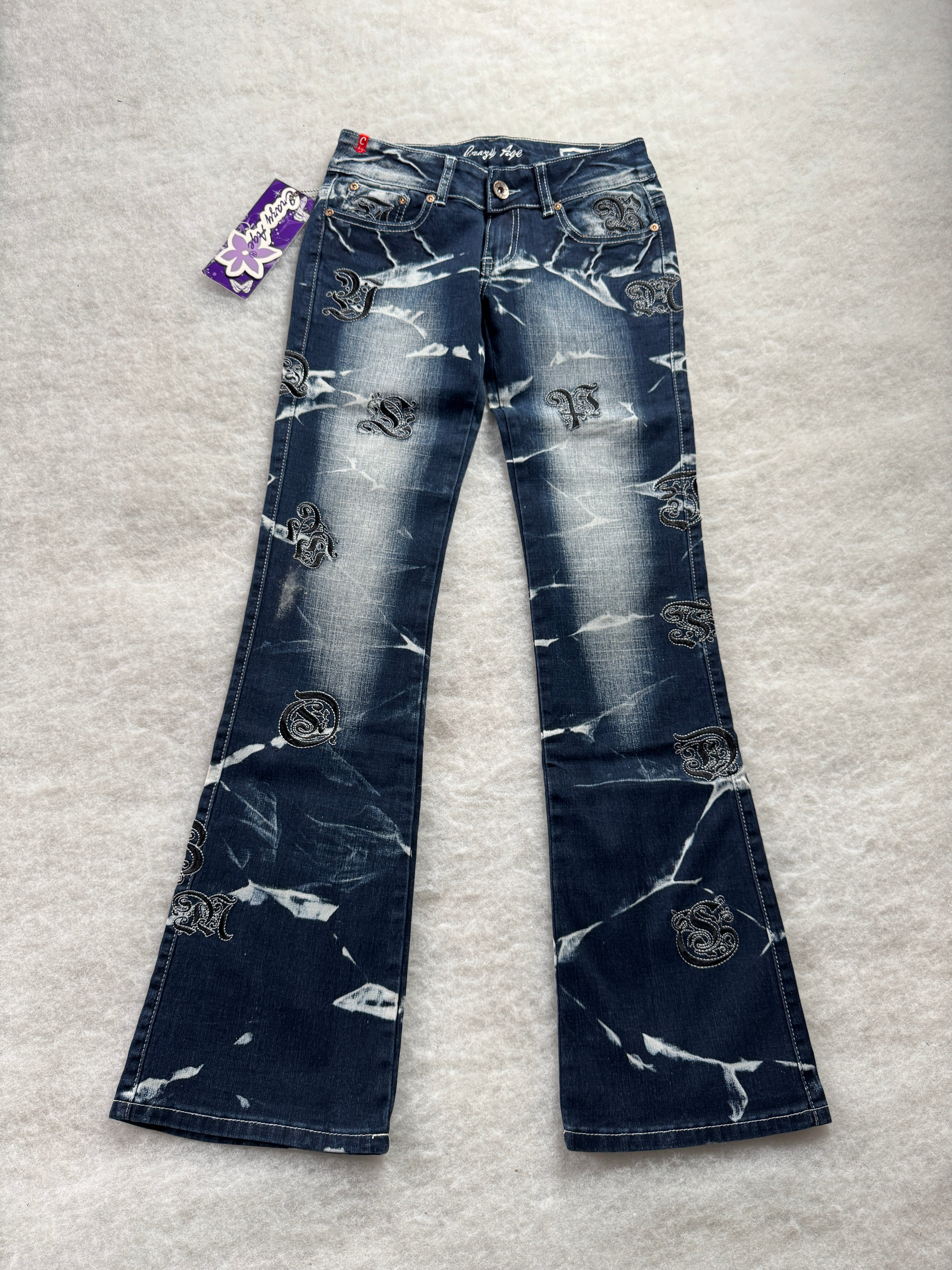 Crazy Age Boot Cut Low Waist Jeans 28