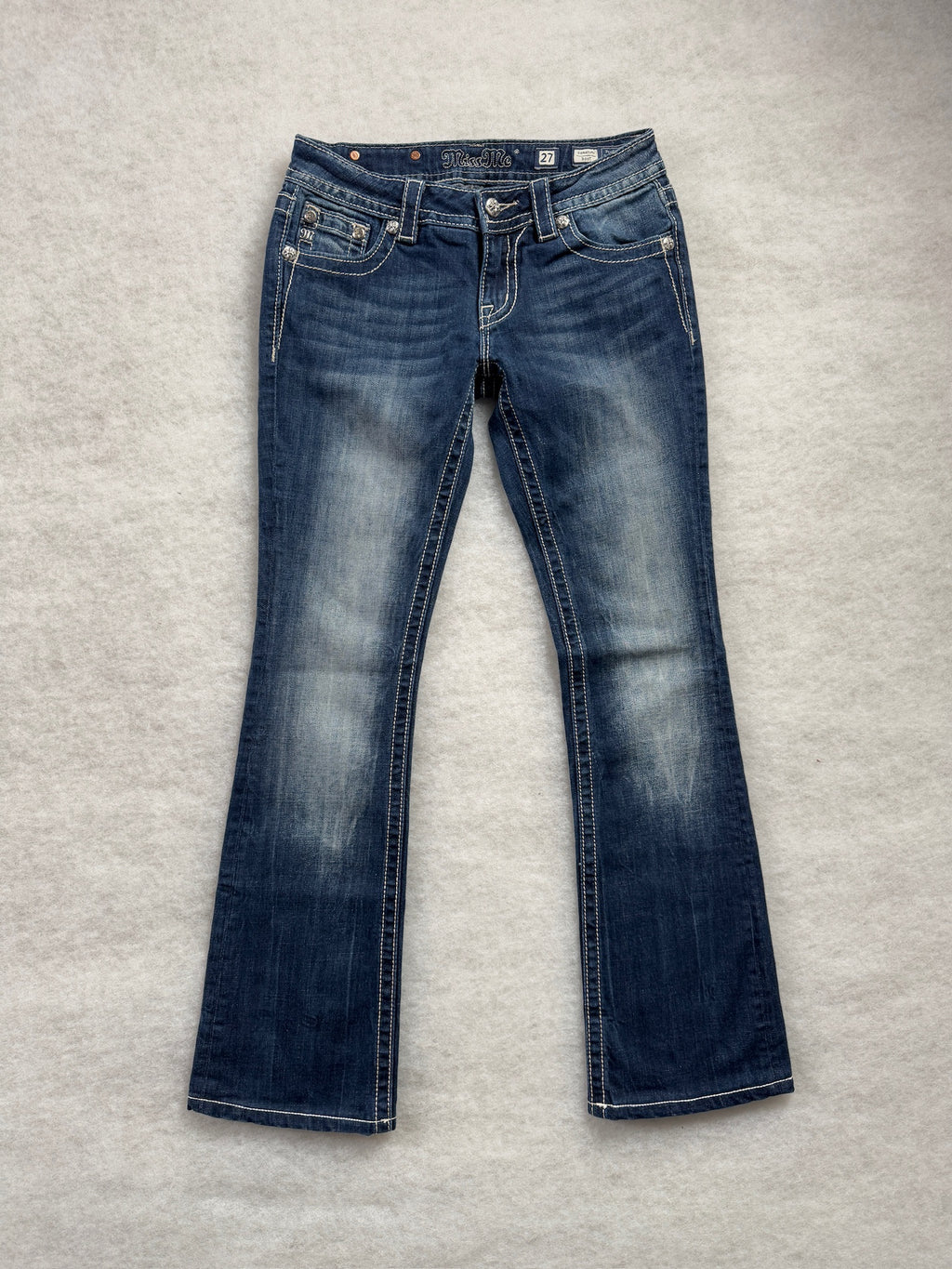 Miss Me Boot Cut Low Waist Jeans 27