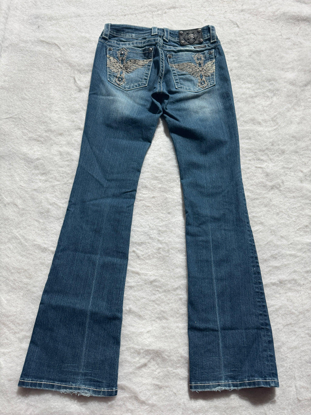 Miss Me Boot Cut Low Waist Jeans 28