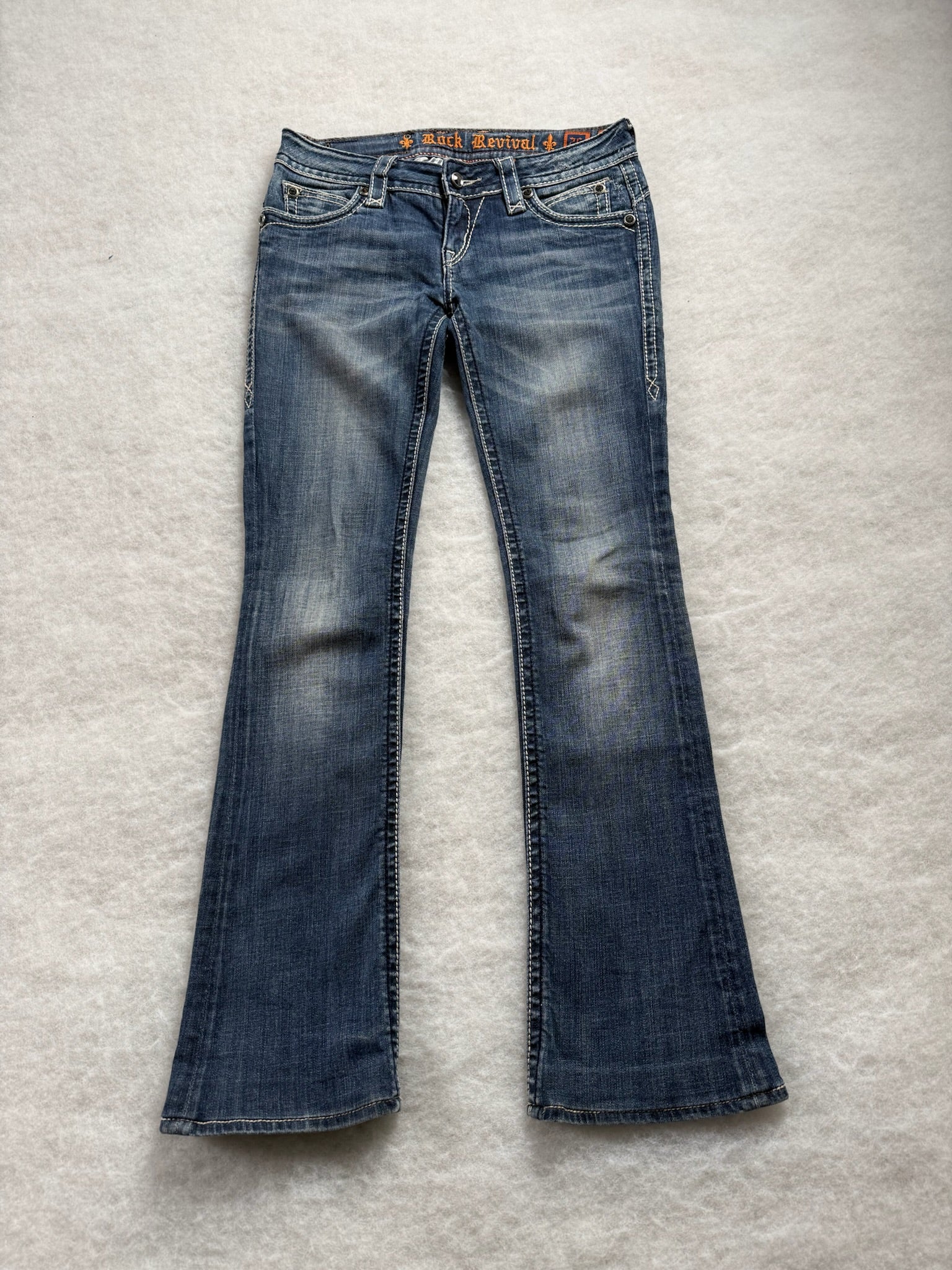 Rock Revival Boot Cut Low Waist Jeans 26