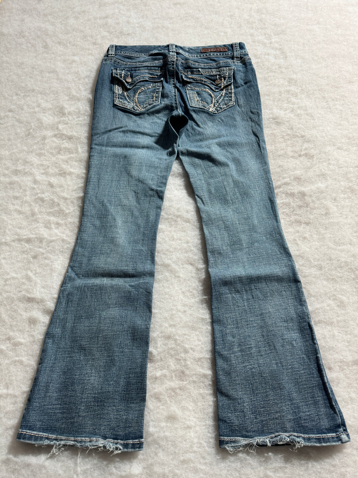 Boot Cut Low Waist Jeans Blau, Foto 2 von 4