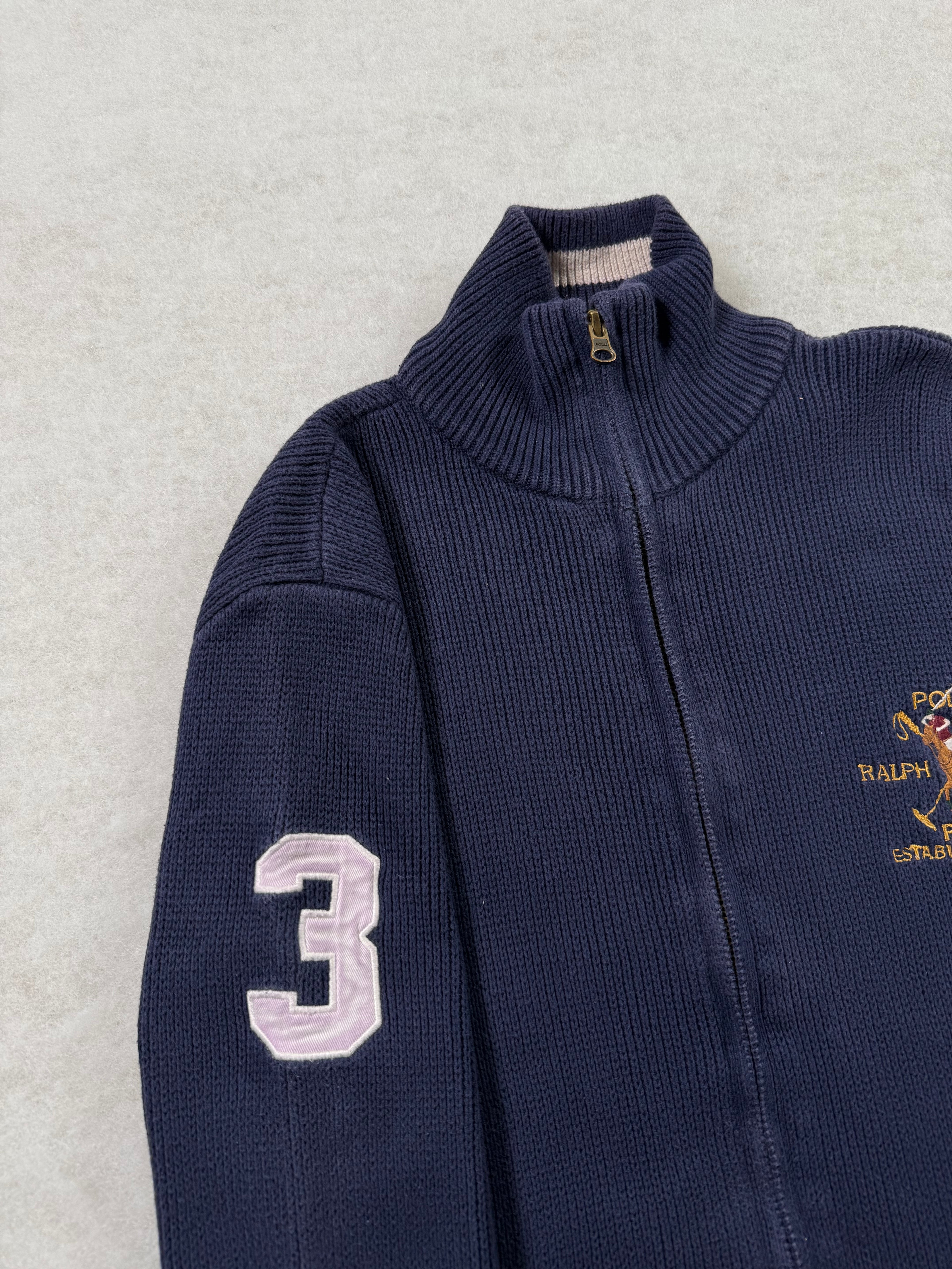 Ralph Lauren Reißverschluss Strickpullover