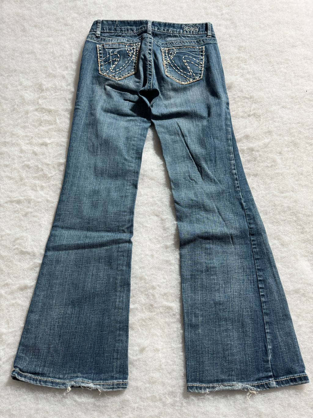 Boot Cut Low Waist Jeans Blau, Foto 2 von 4