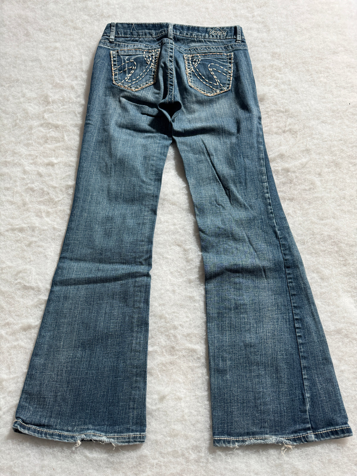 Boot Cut Low Waist Jeans Blau, Foto 2 von 4