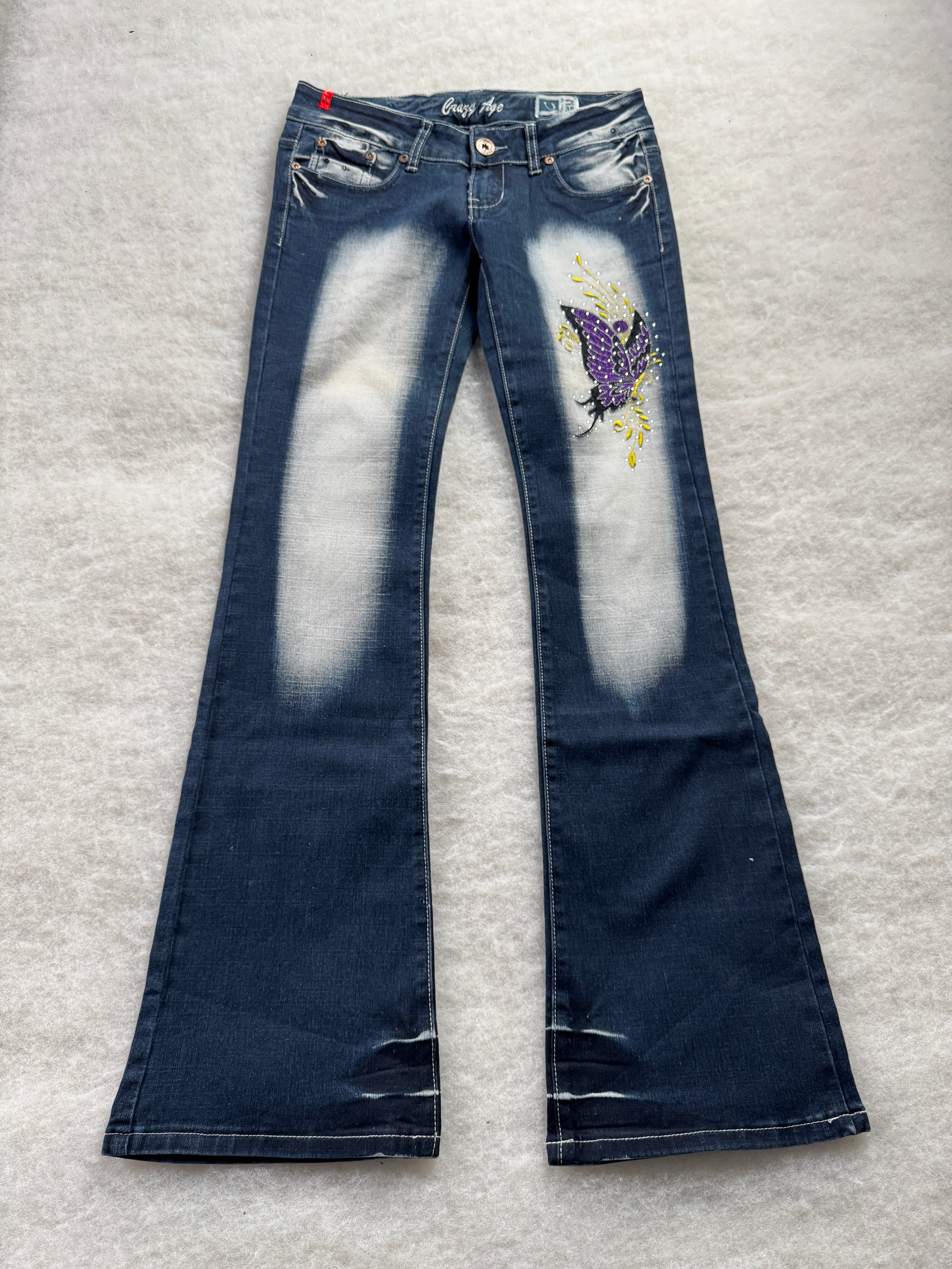 Crazy Age Boot Cut Low Waist Jeans 28
