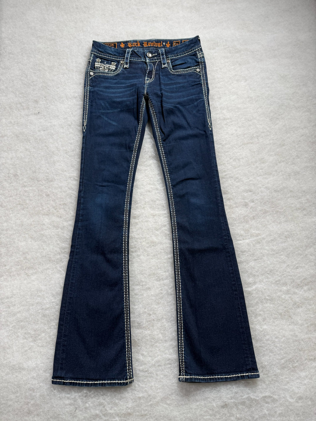 Rock Revival Boot Cut Low Waist Jeans 26