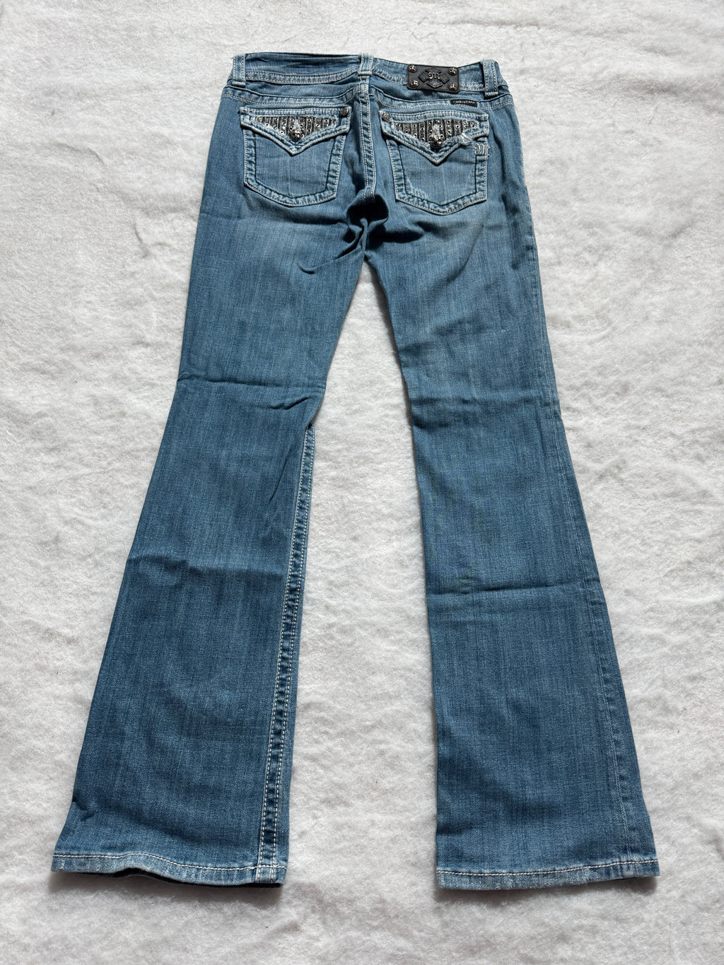Miss Me Boot Cut Low Waist Jeans 30