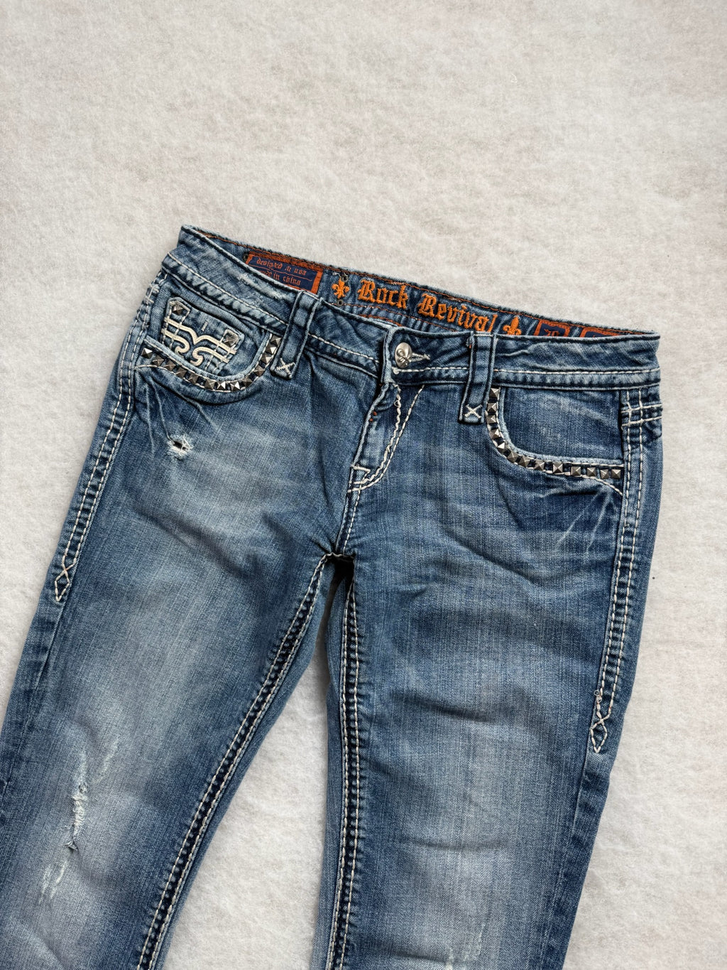 Rock Revival Boot Cut Low Waist Jeans 28