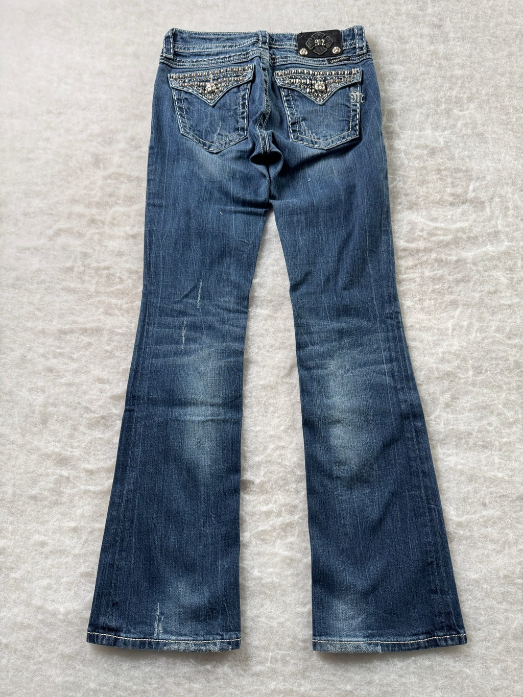 Miss Me Boot Cut Low Waist Jeans 28