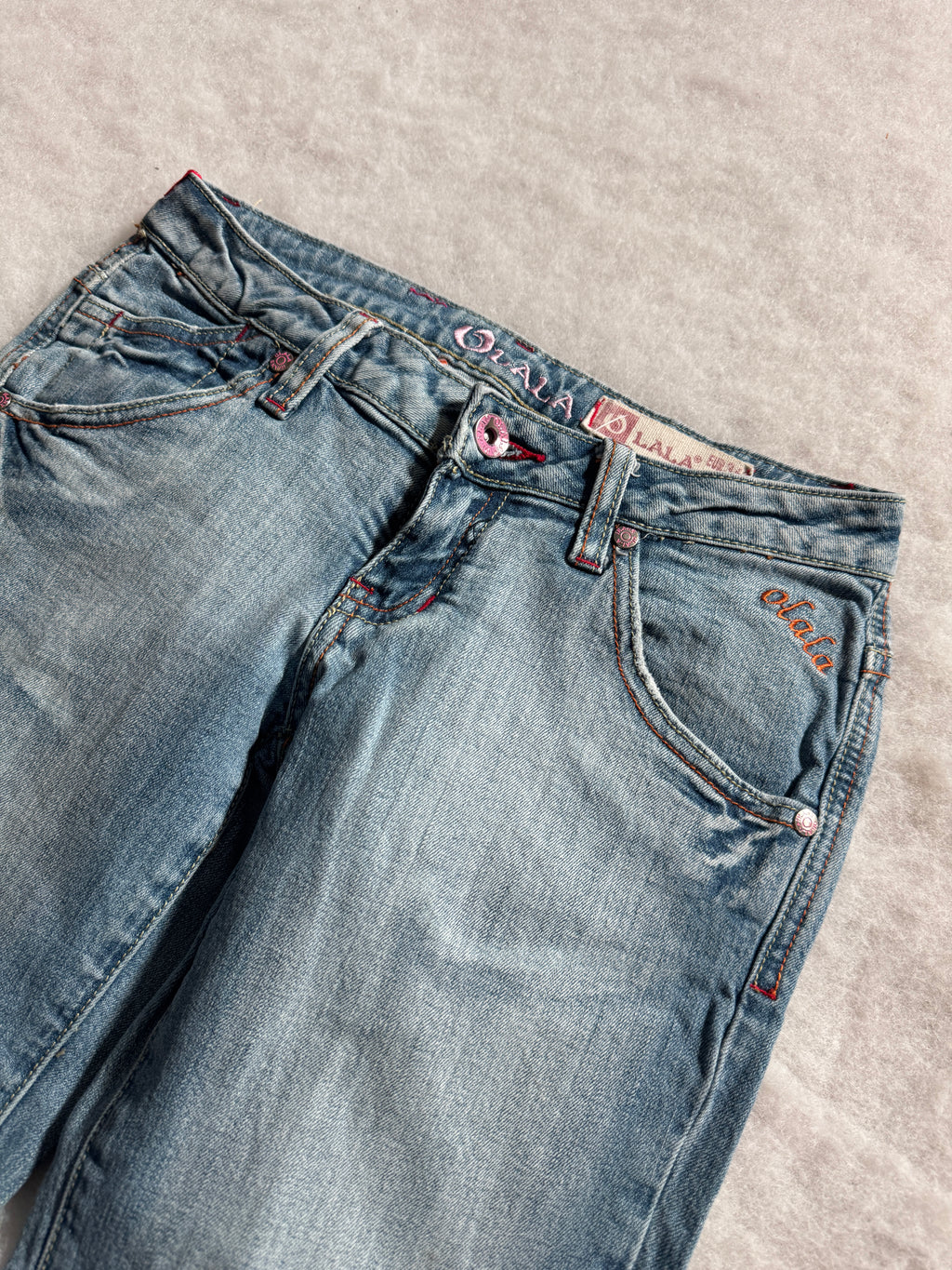 Boot Cut Low Waist Jeans Blau, Foto 4 von 4