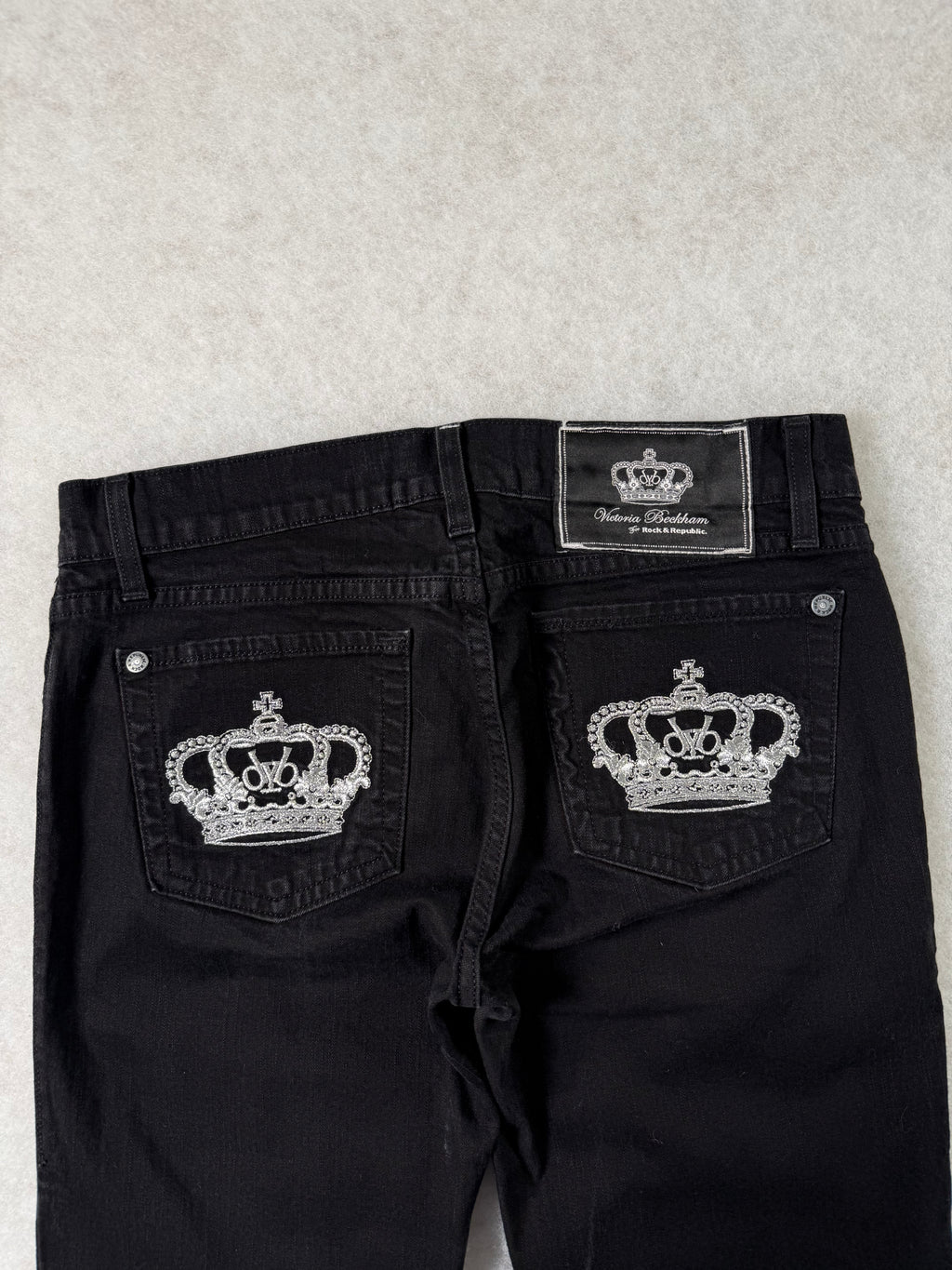Victoria Beckham Boot Cut Low Waist Jeans 28
