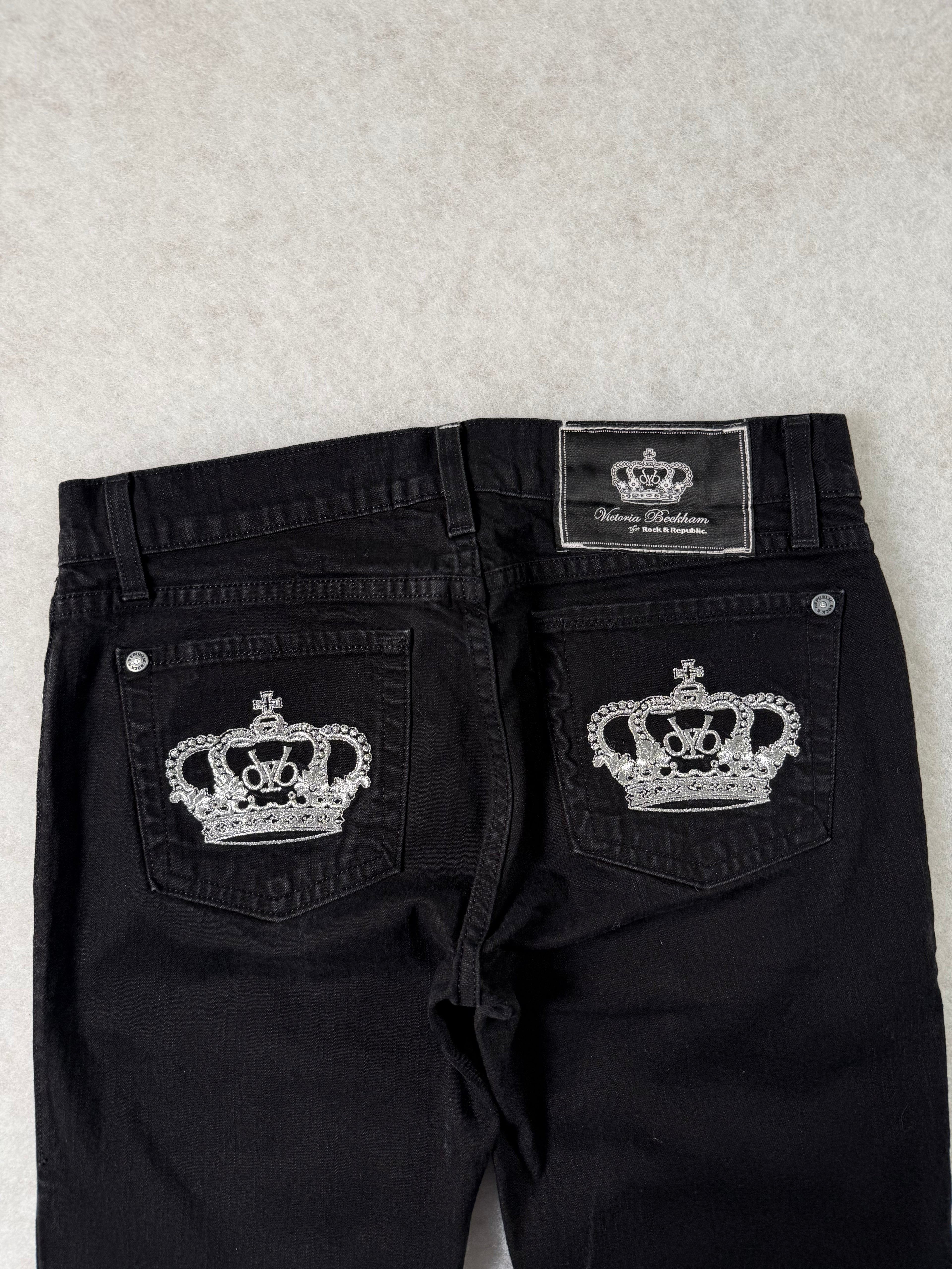 Victoria Beckham Boot Cut Low Waist Jeans 28