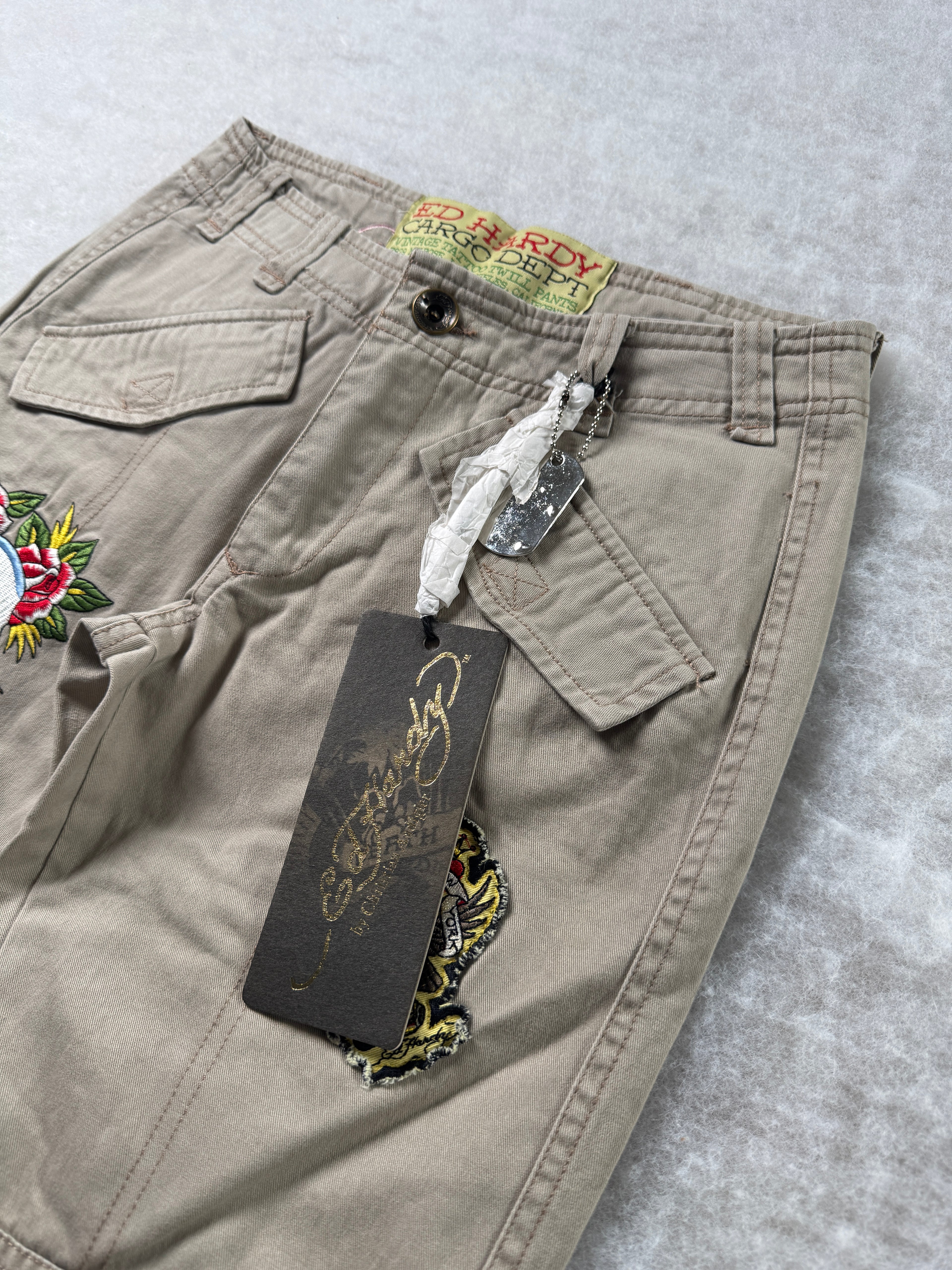 Ed Hardy Boot Cut Cargo Pants
