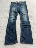 Boot Cut Low Waist Jeans Blau, Foto 1 von 4