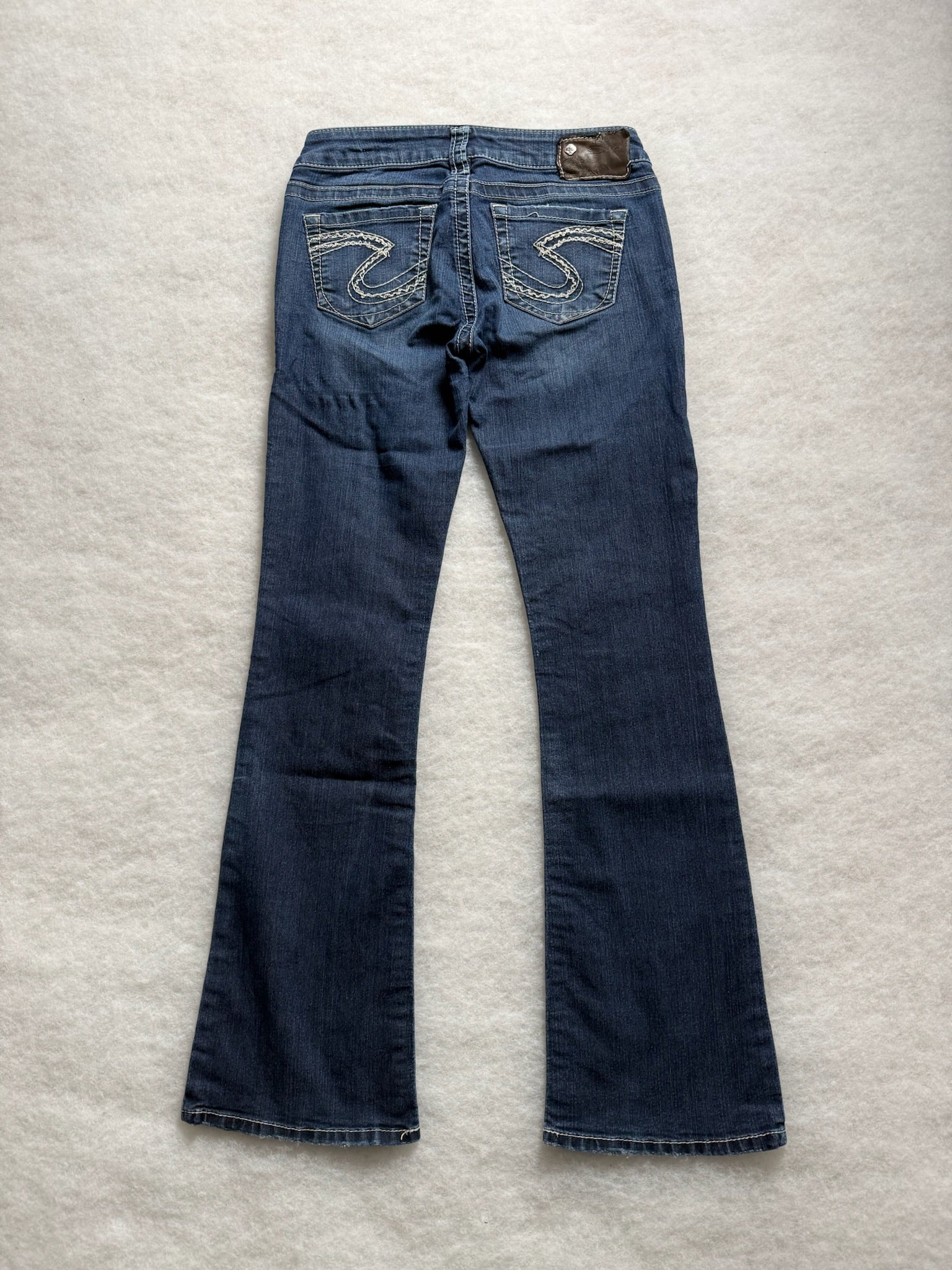 Boot Cut Low Waist Jeans silver 26