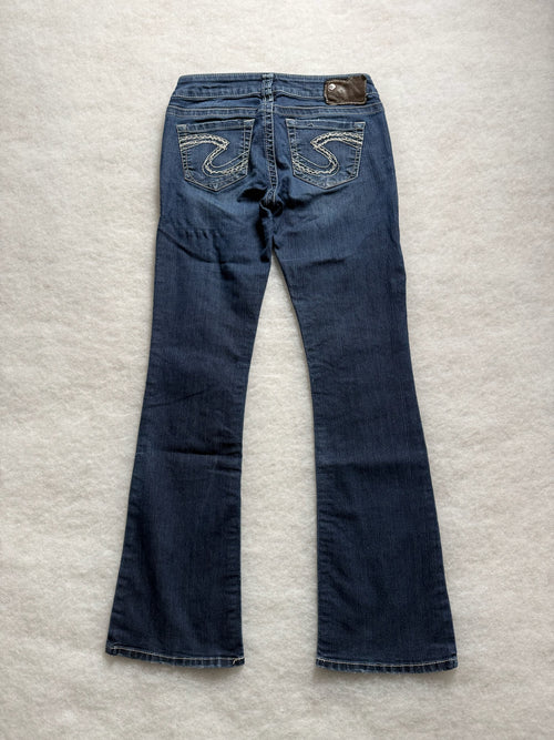 Boot Cut Low Waist Jeans silver 26