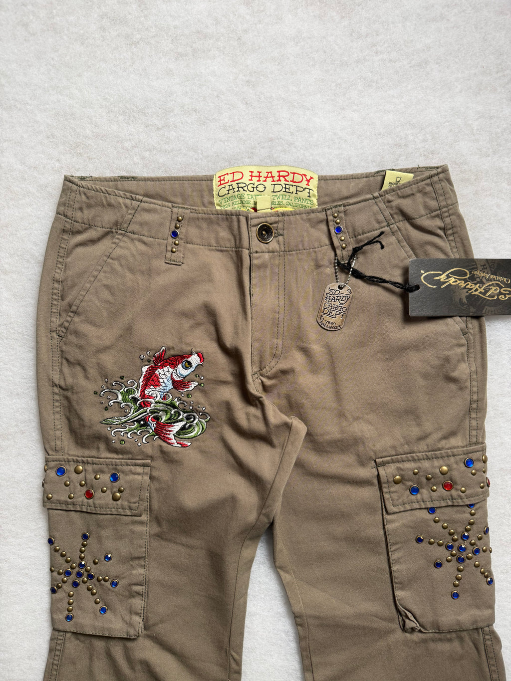 Ed Hardy Boot Cut Cargo Pants 27