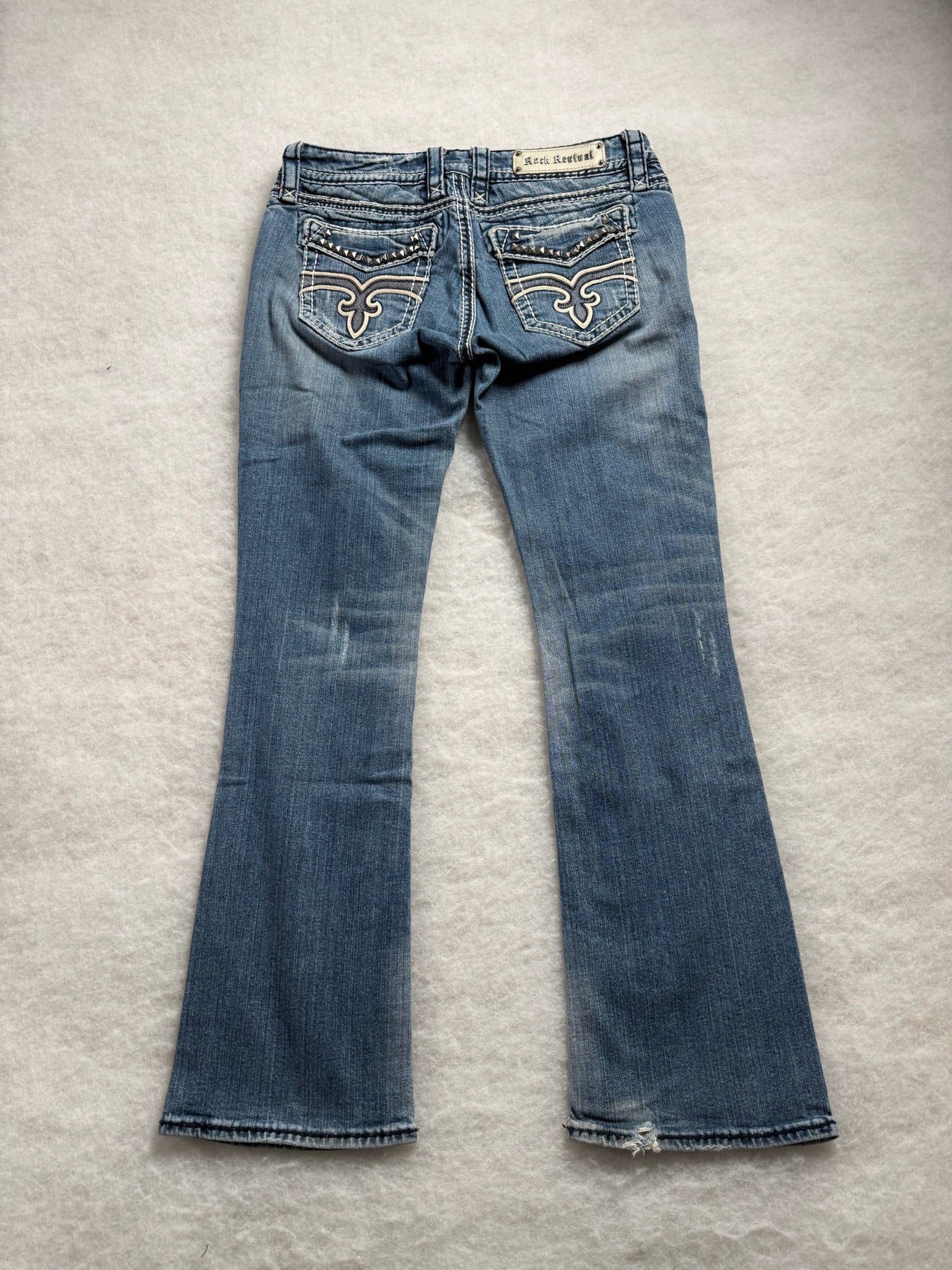 Rock Revival Boot Cut Low Waist Jeans 28