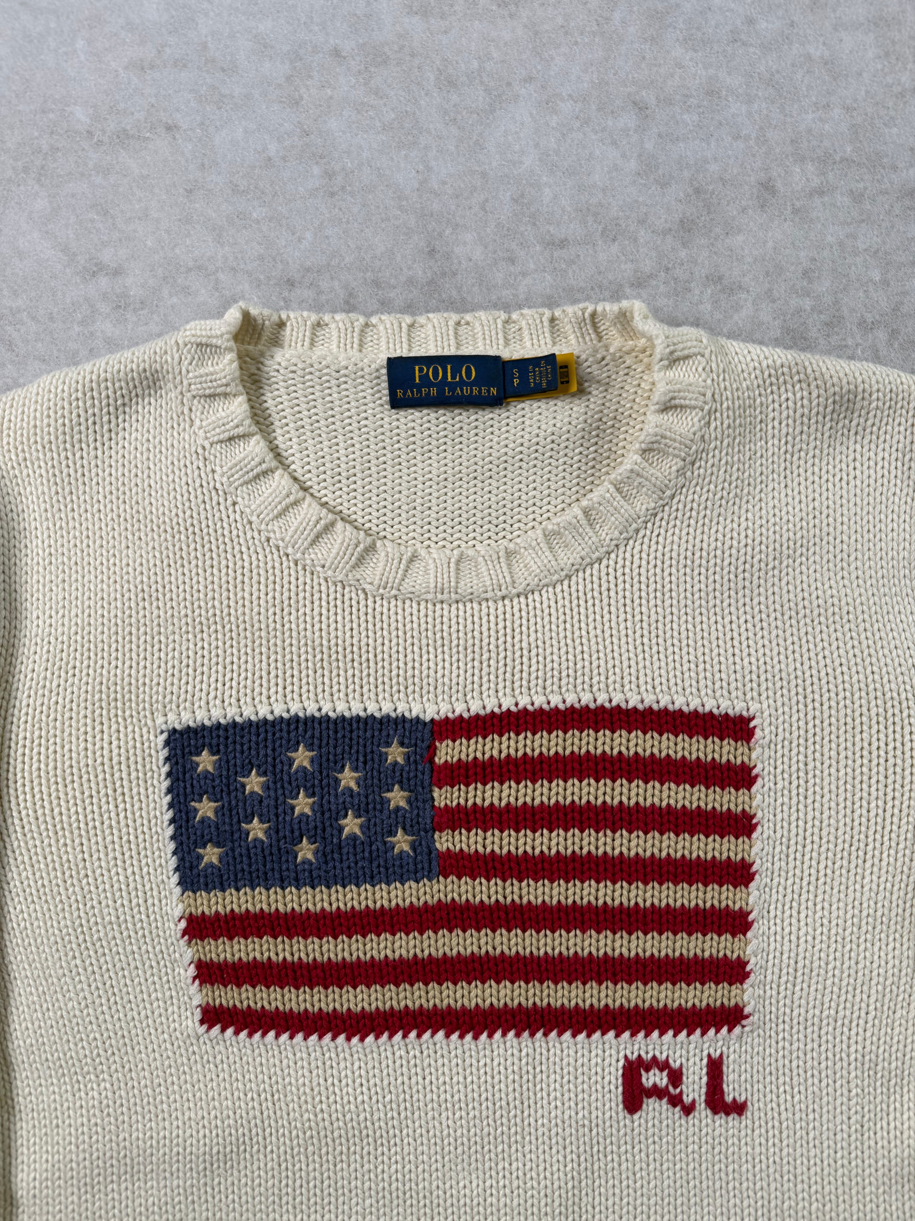Ralph Lauren Strickpullover mit USA Flagge