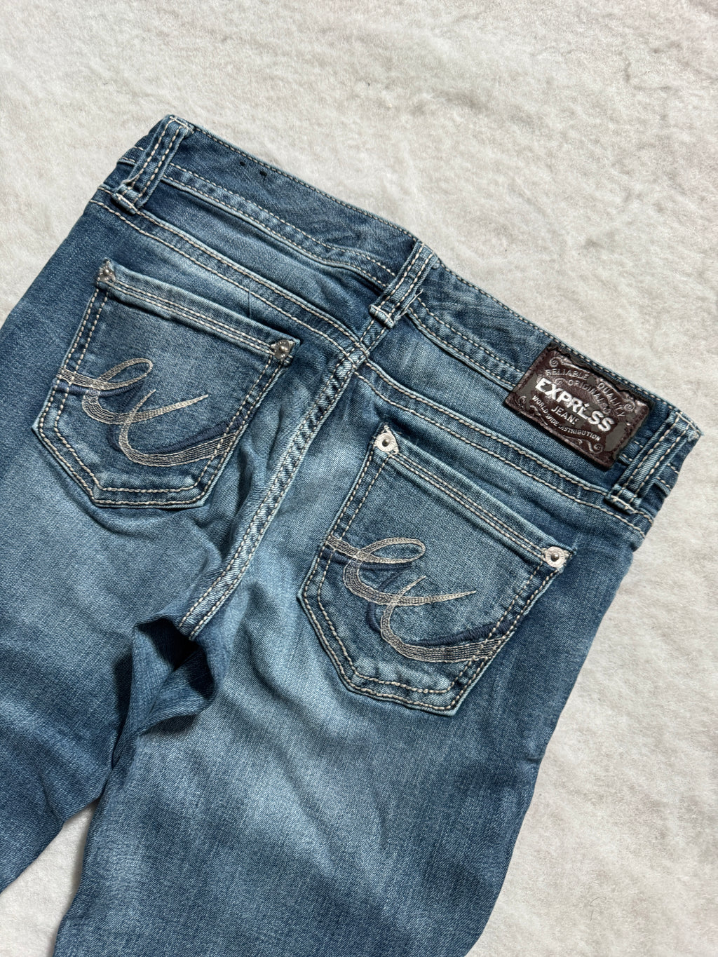 Boot Cut Mid Waist Jeans