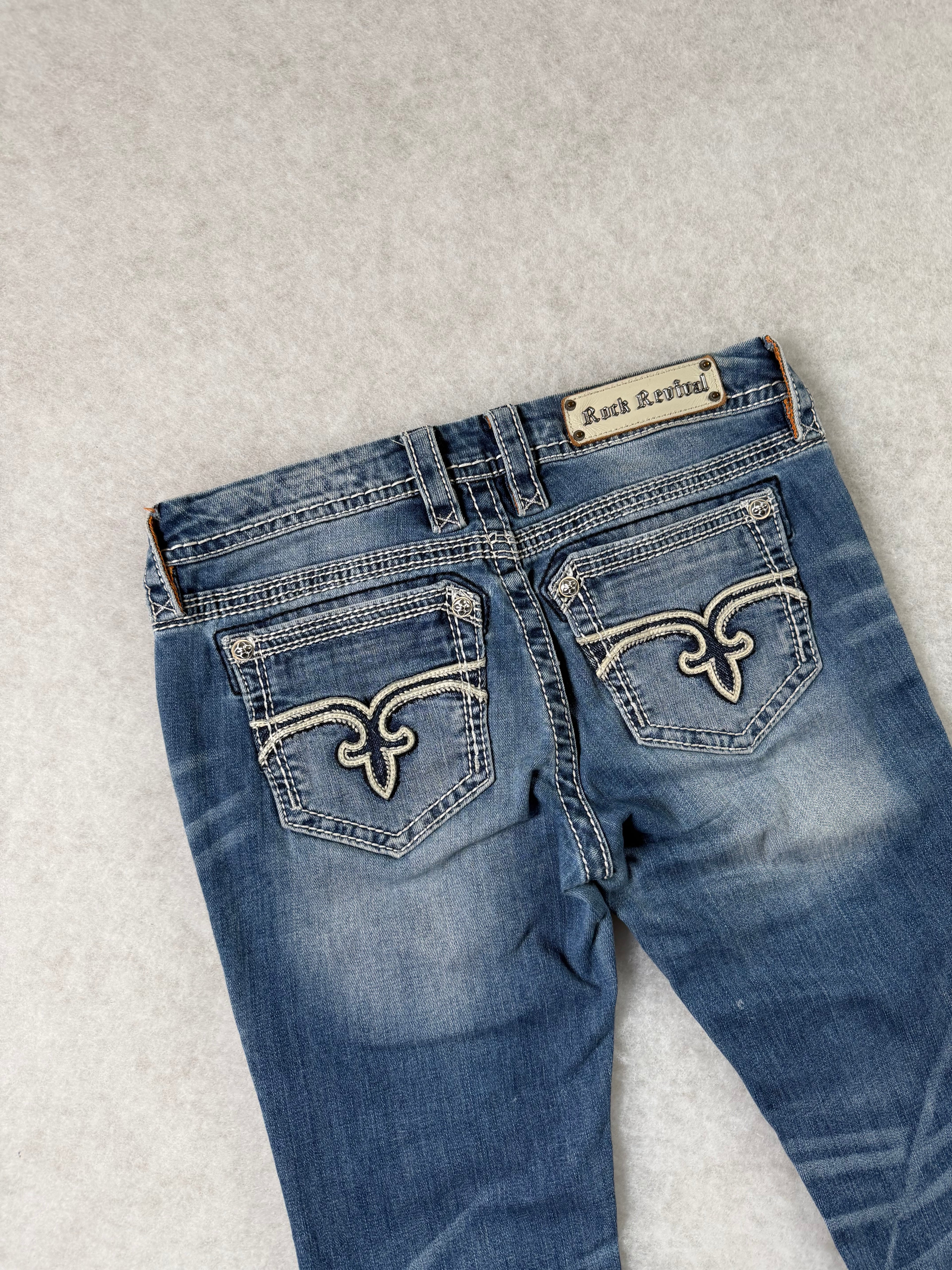 Rock Revival Boot Cut Low Waist Jeans 28