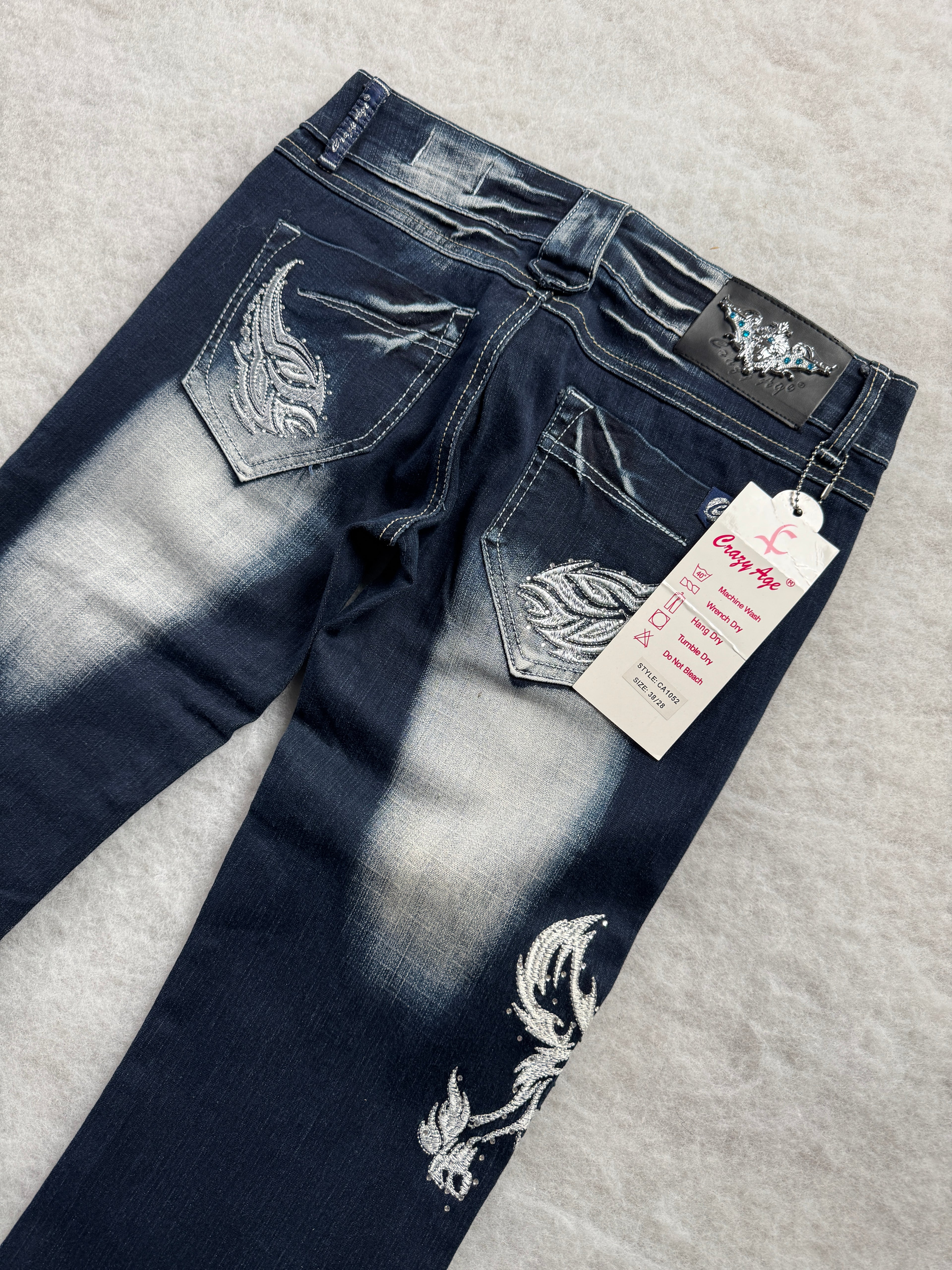Crazy Age Boot Cut Low Waist Jeans 28