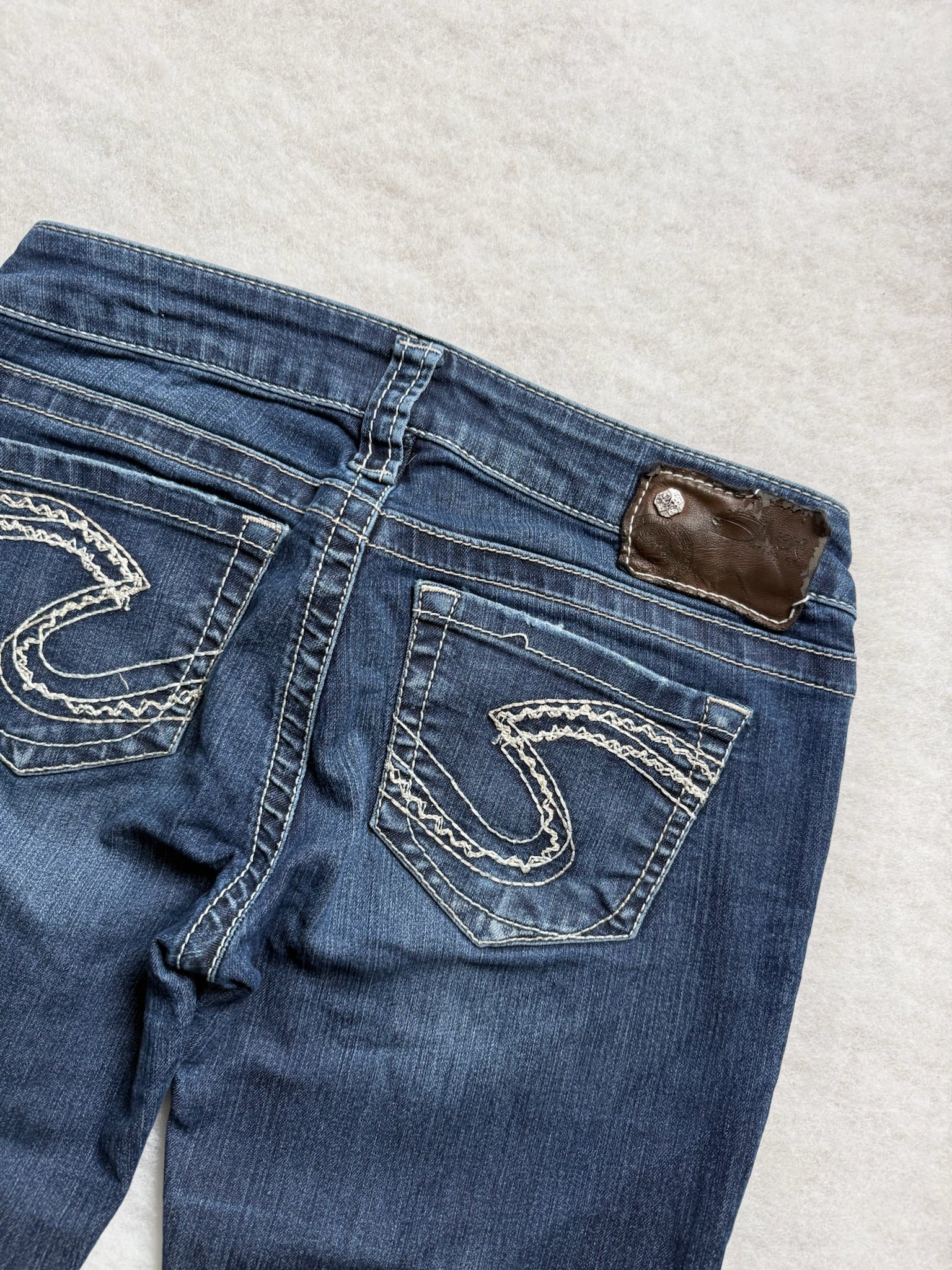 Boot Cut Low Waist Jeans silver 26