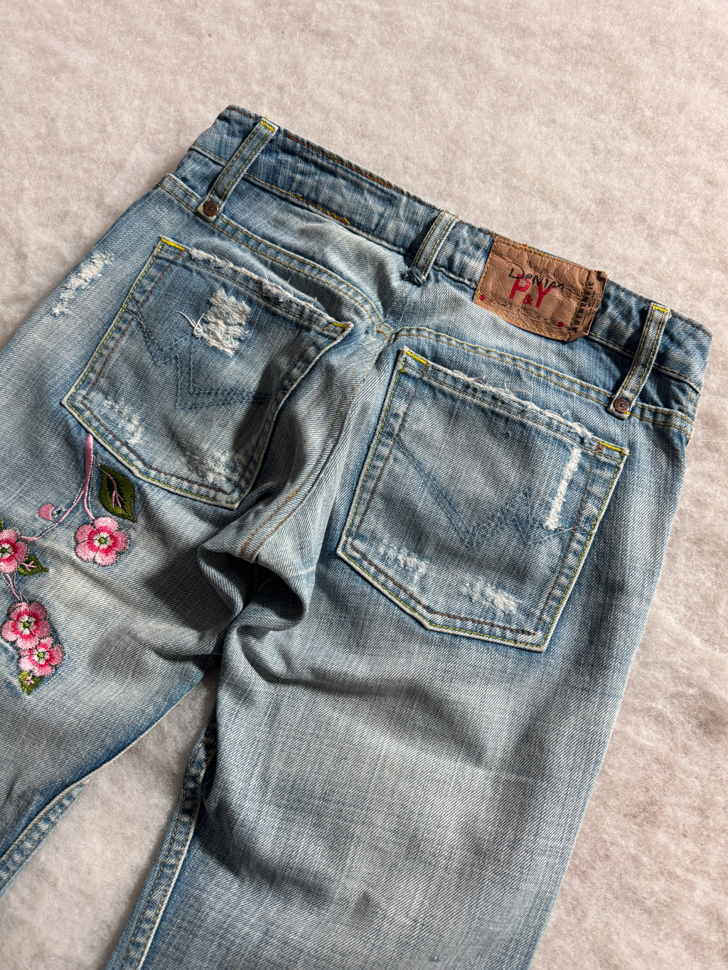 Boot Cut Low Waist Jeans Blau, Foto 3 von 4