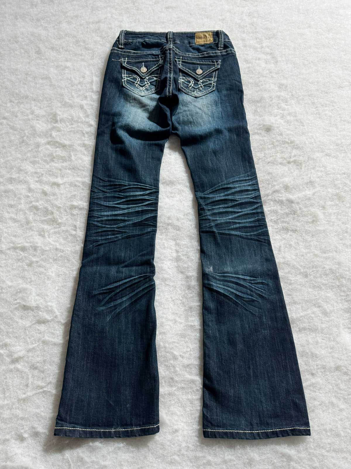 Boot Cut Low Waist Jeans Blau, Foto 2 von 4