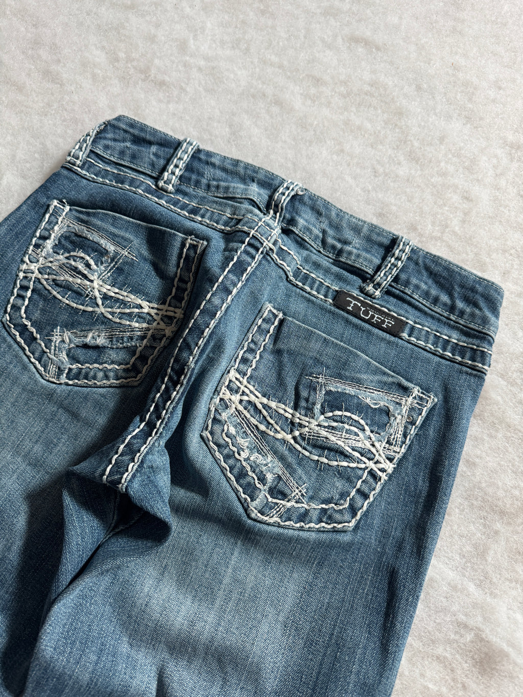 Boot Cut Low Waist Jeans Blau, Foto 3 von 4