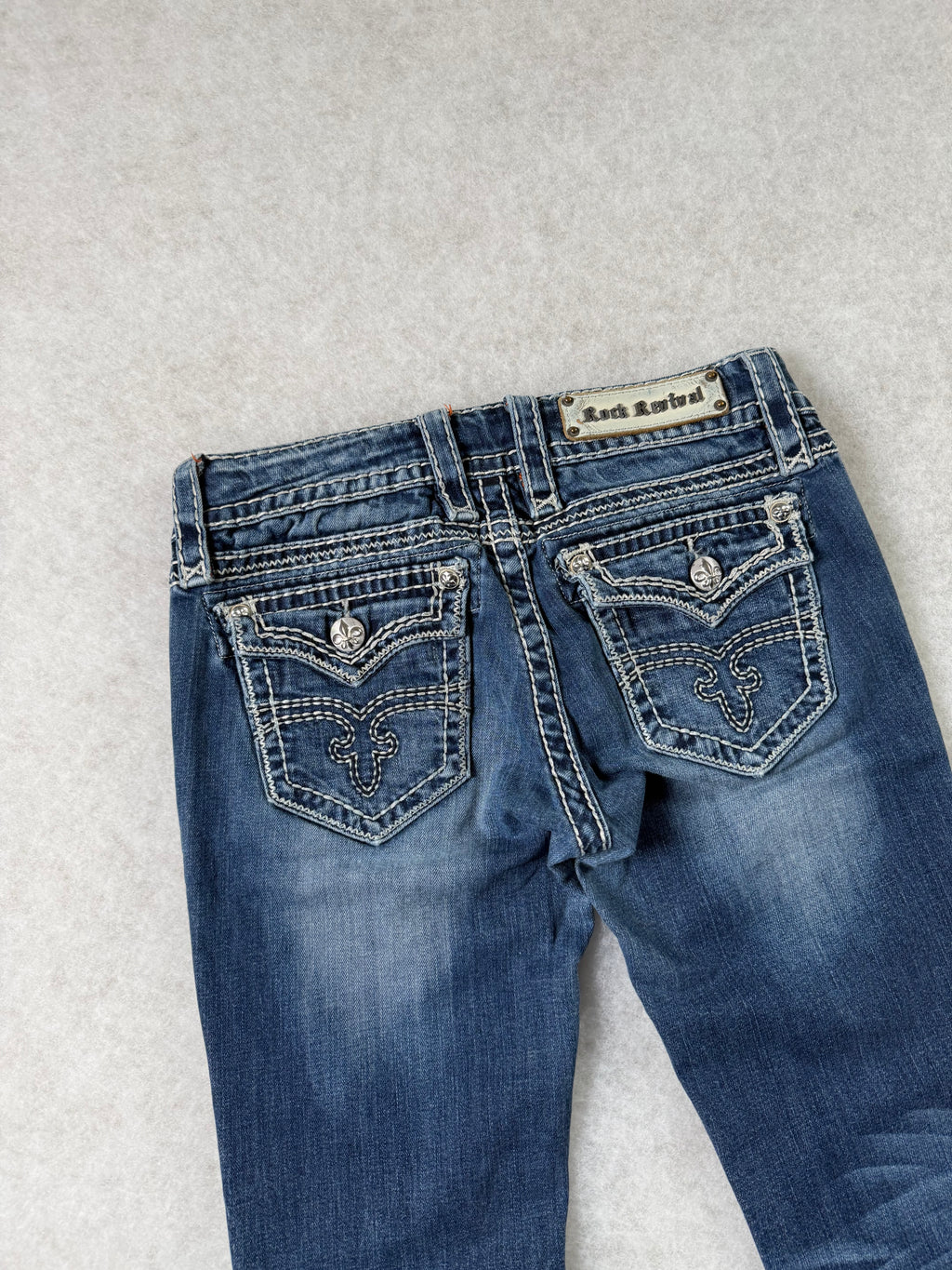 Rock Revival Boot Cut Low Waist Jeans 28