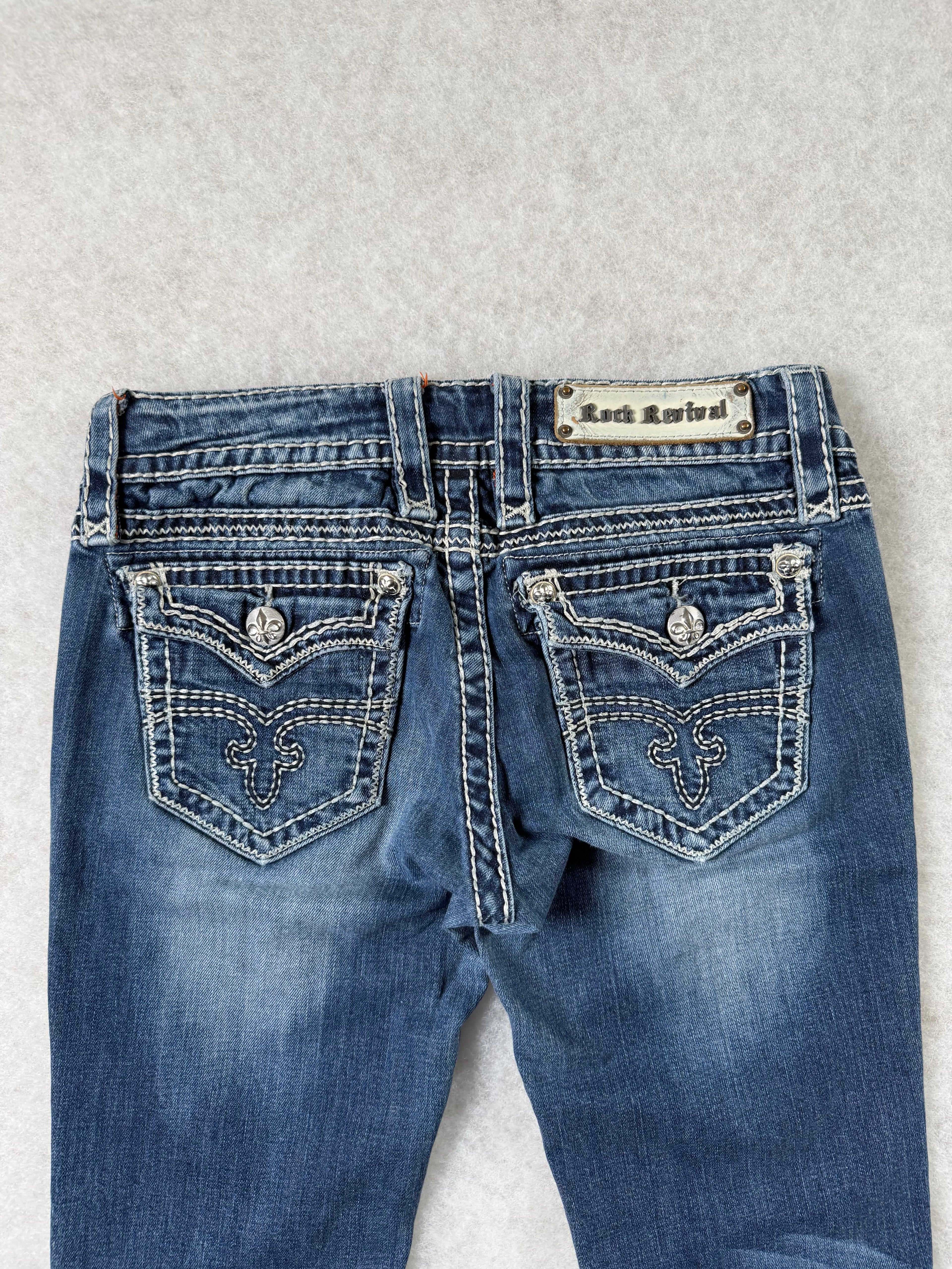 Rock Revival Boot Cut Low Waist Jeans 28