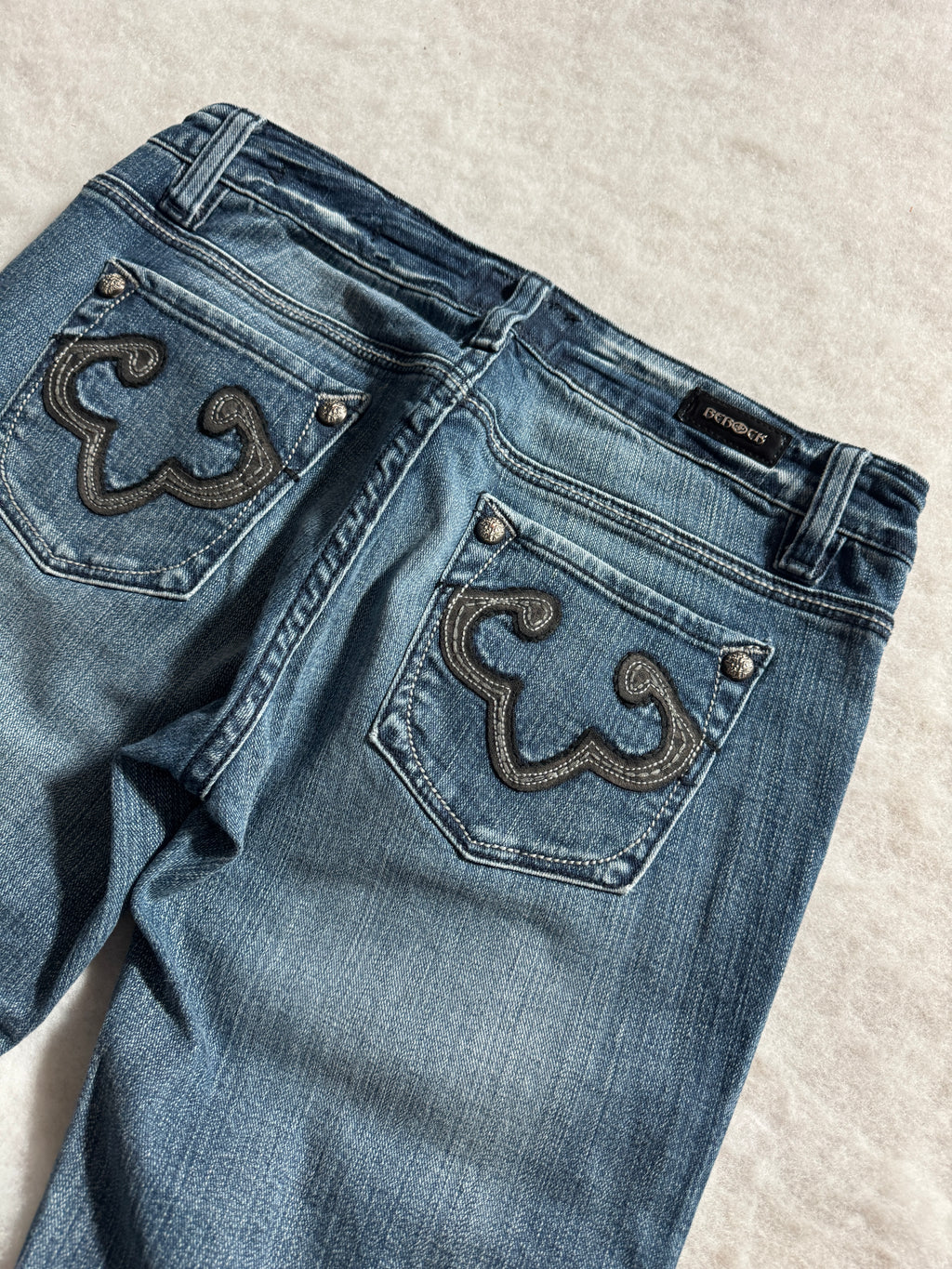 Boot Cut Low Waist Jeans Blau, Foto 3 von 4