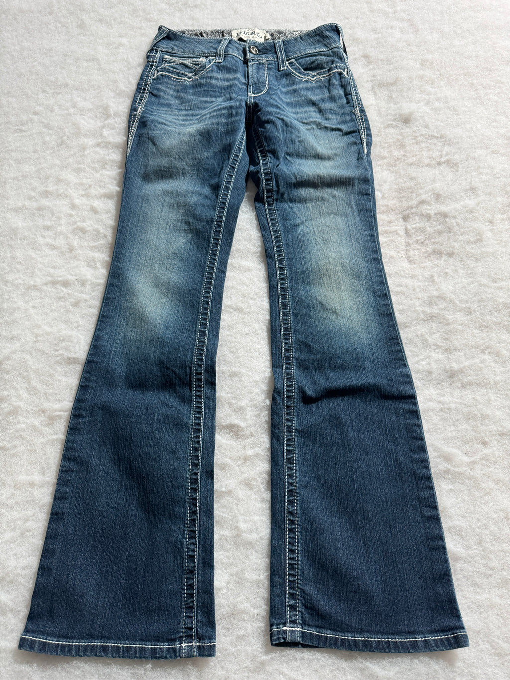 Boot Cut Low Waist Jeans Blau, Foto 1 von 4