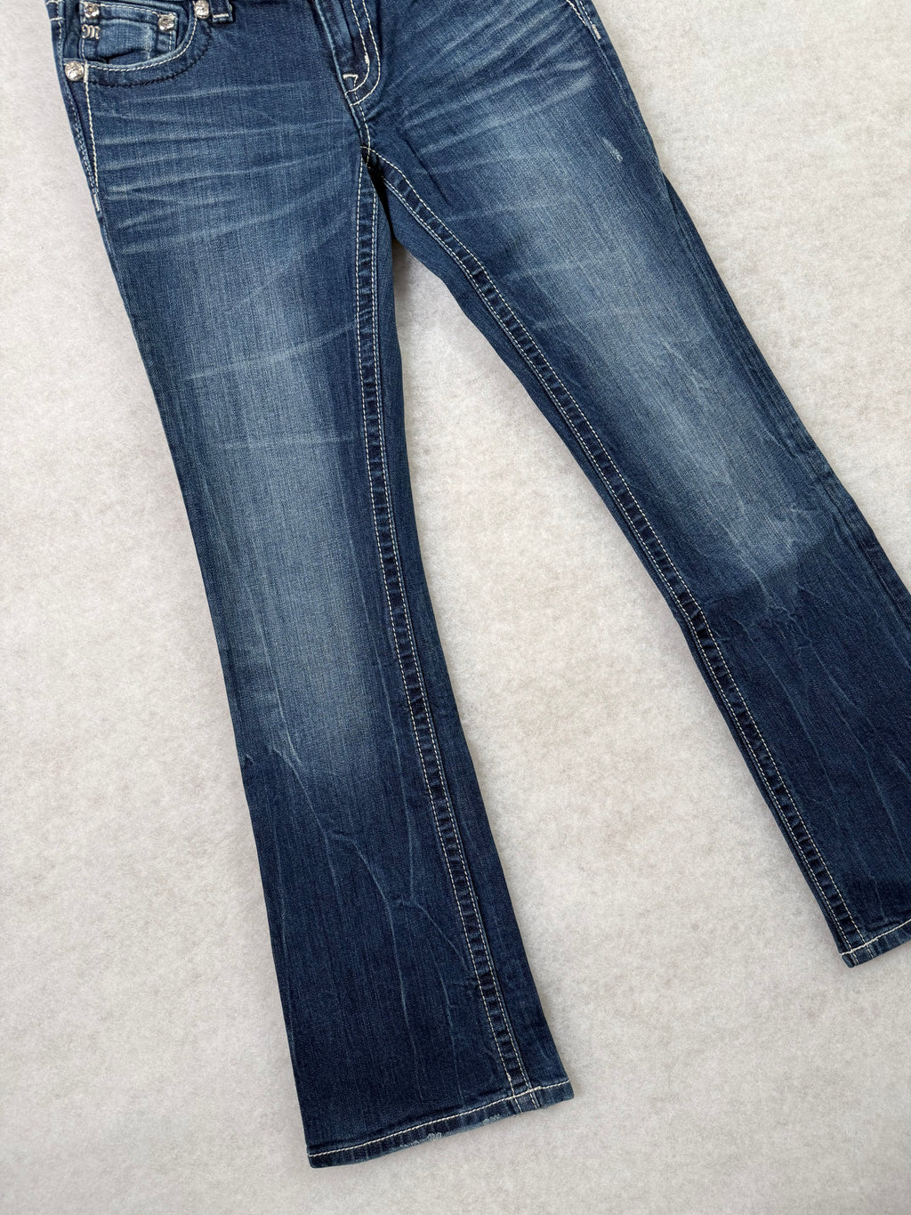 Miss Me Boot Cut Low Waist Jeans 27