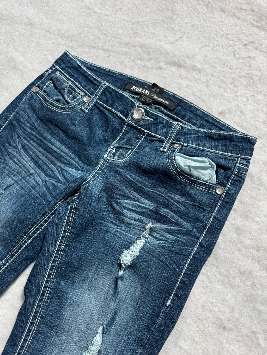 Boot Cut Low Waist Jeans