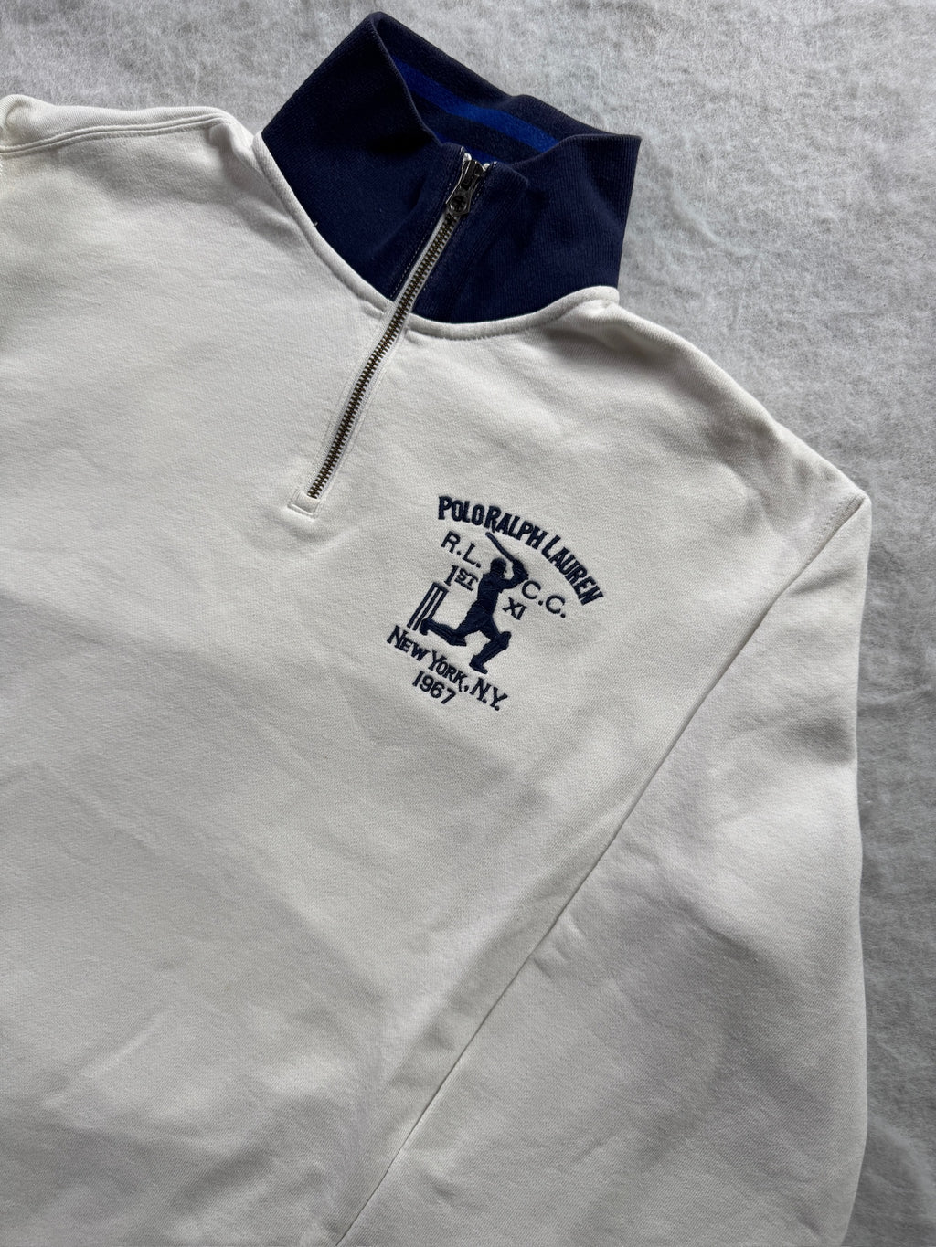 Ralph Lauren Half Zip Pullover Weiß, Foto 2 von 3