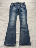 Miss Me Boot Cut Low Waist Jeans 28