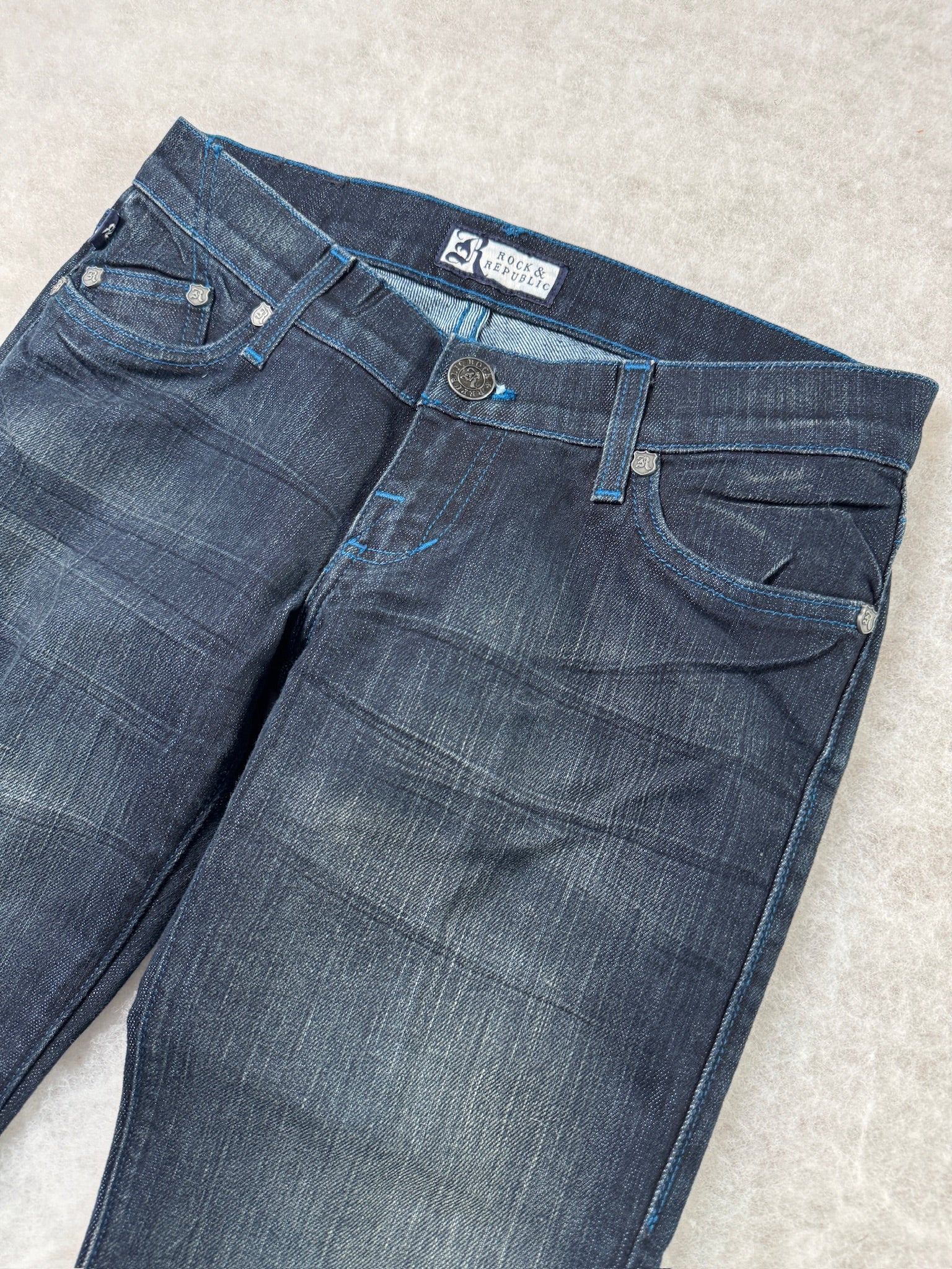 Rock & Republic Boot Cut Low Waist Jeans 25
