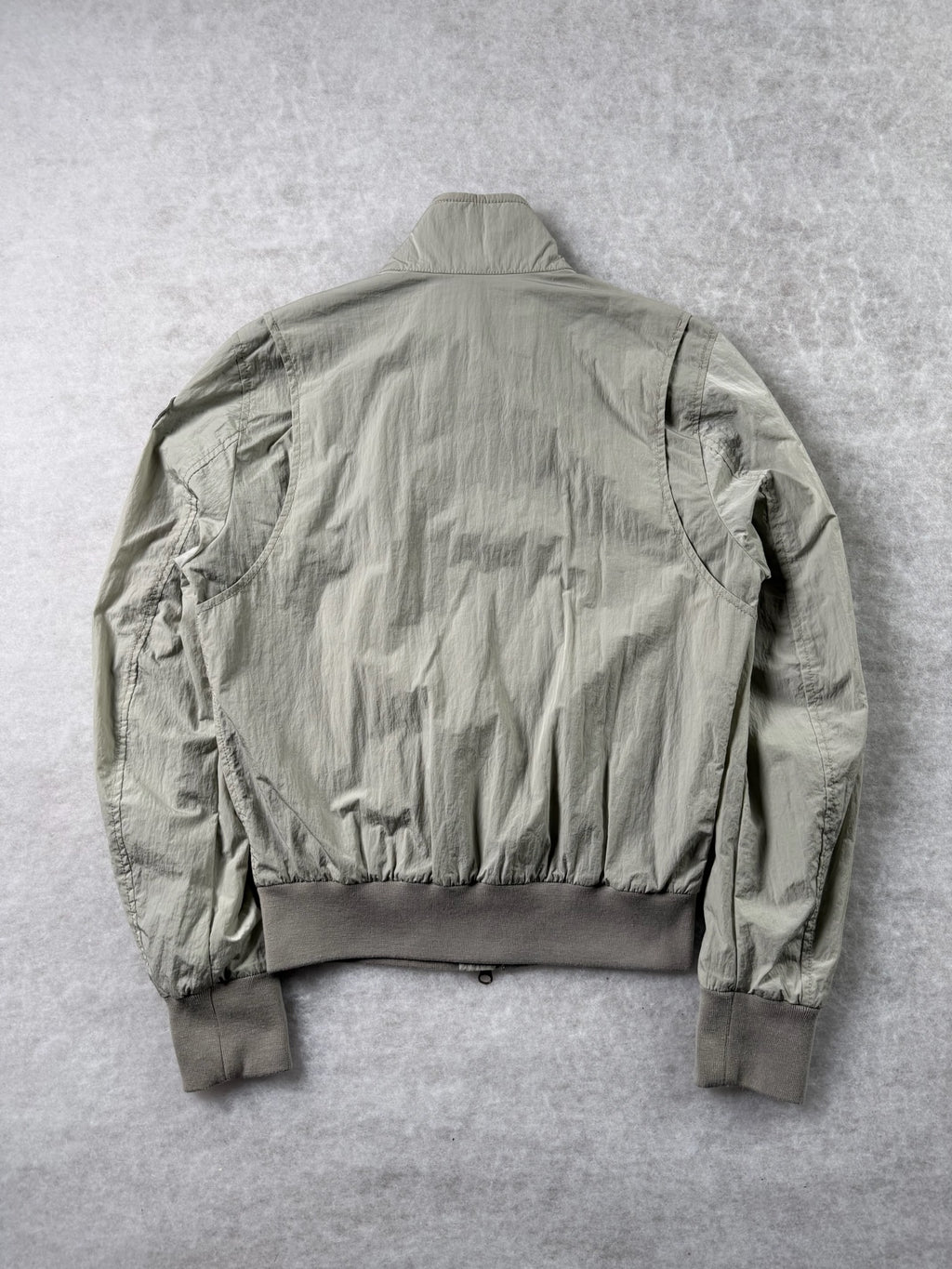 Blauer Übergangsjacke