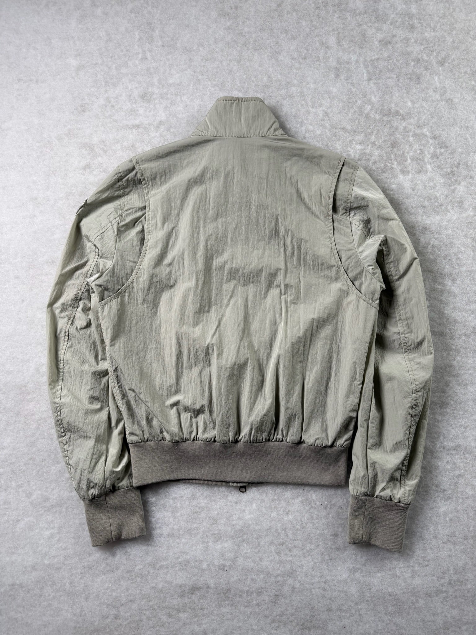 Blauer Übergangsjacke