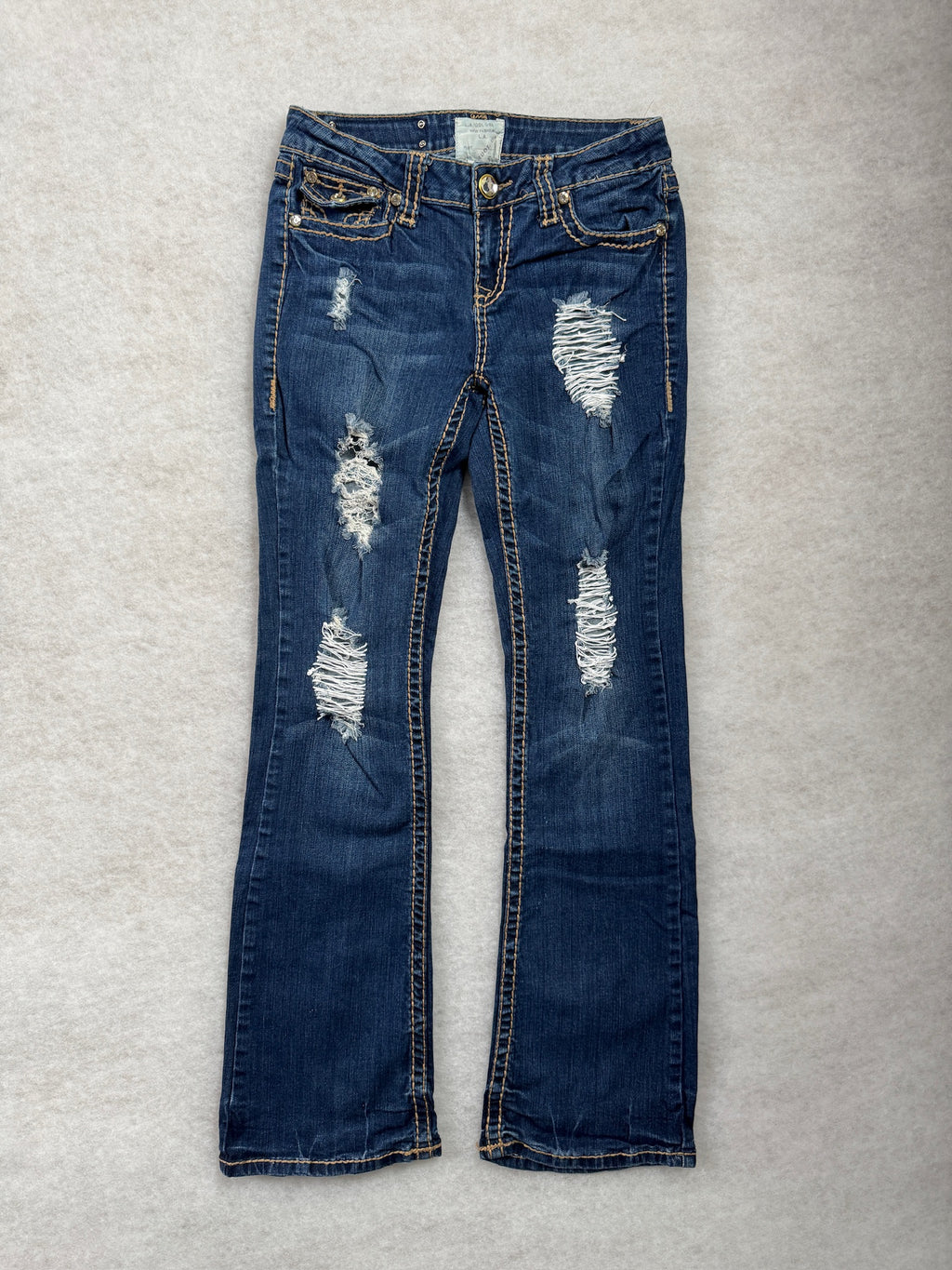 La Idol Boot Cut Low Waist Jeans 27