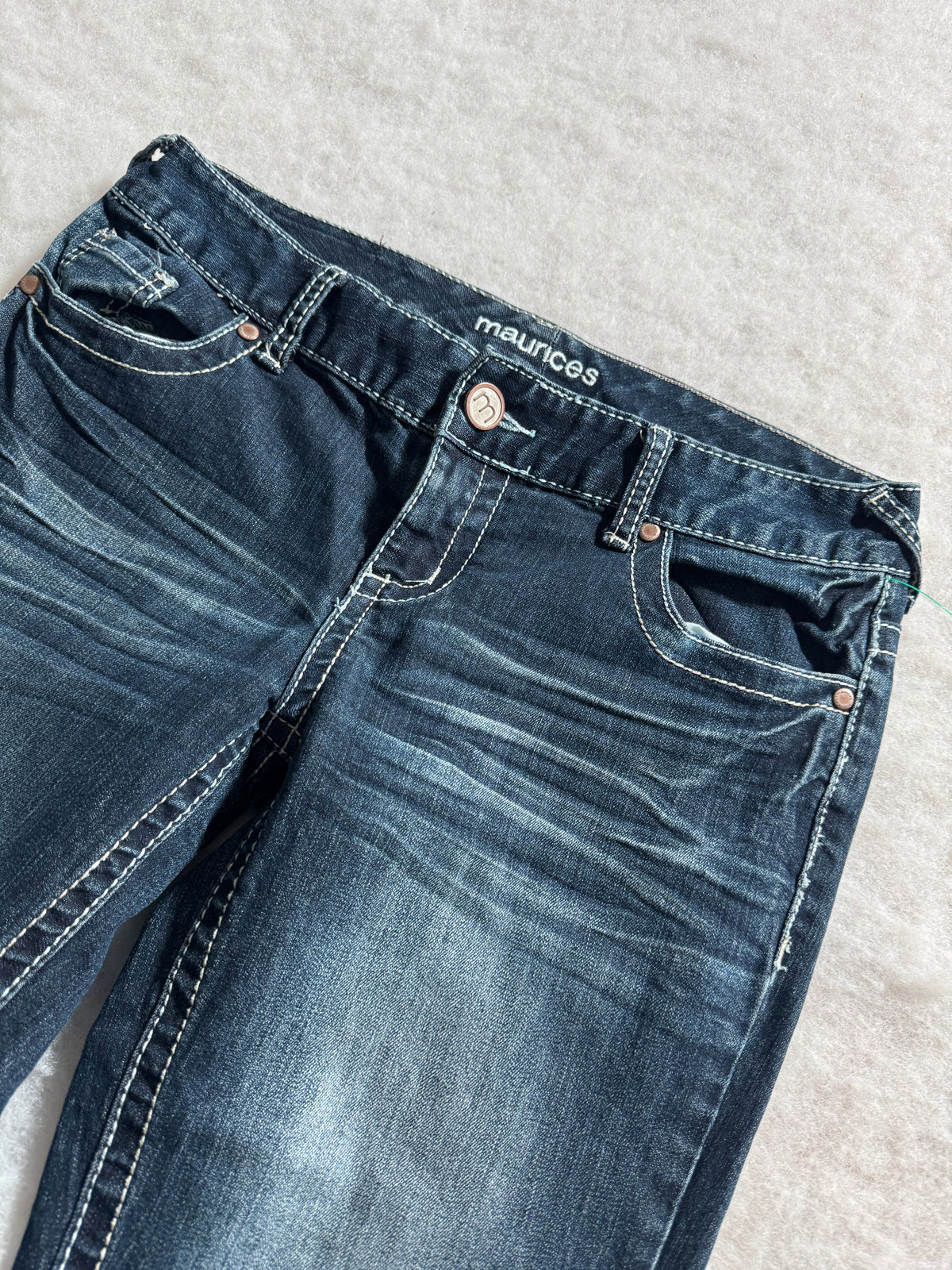 Boot Cut Low Waist Jeans Blau, Foto 3 von 4